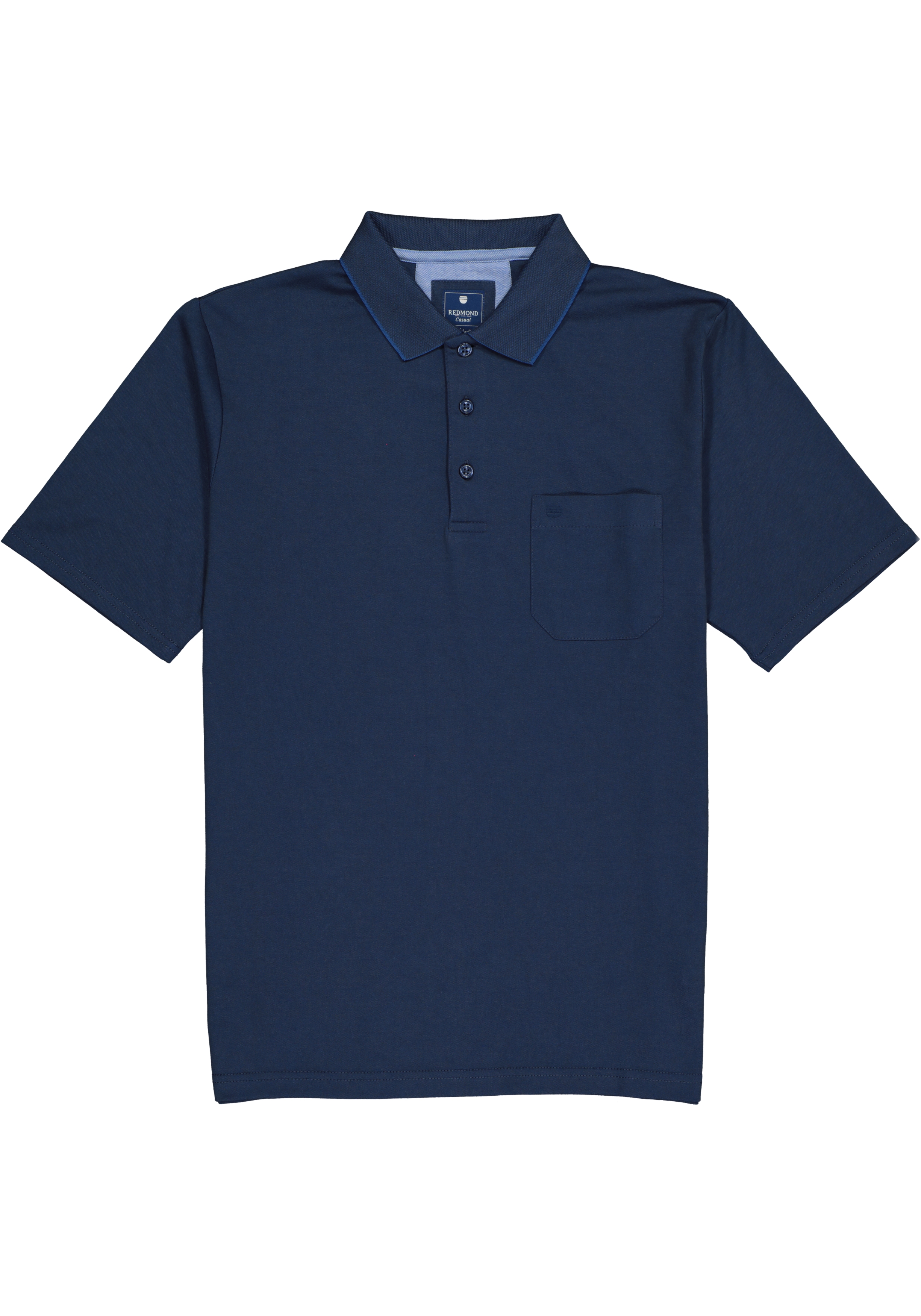 Redmond regular fit poloshirt, jeansblauw melange