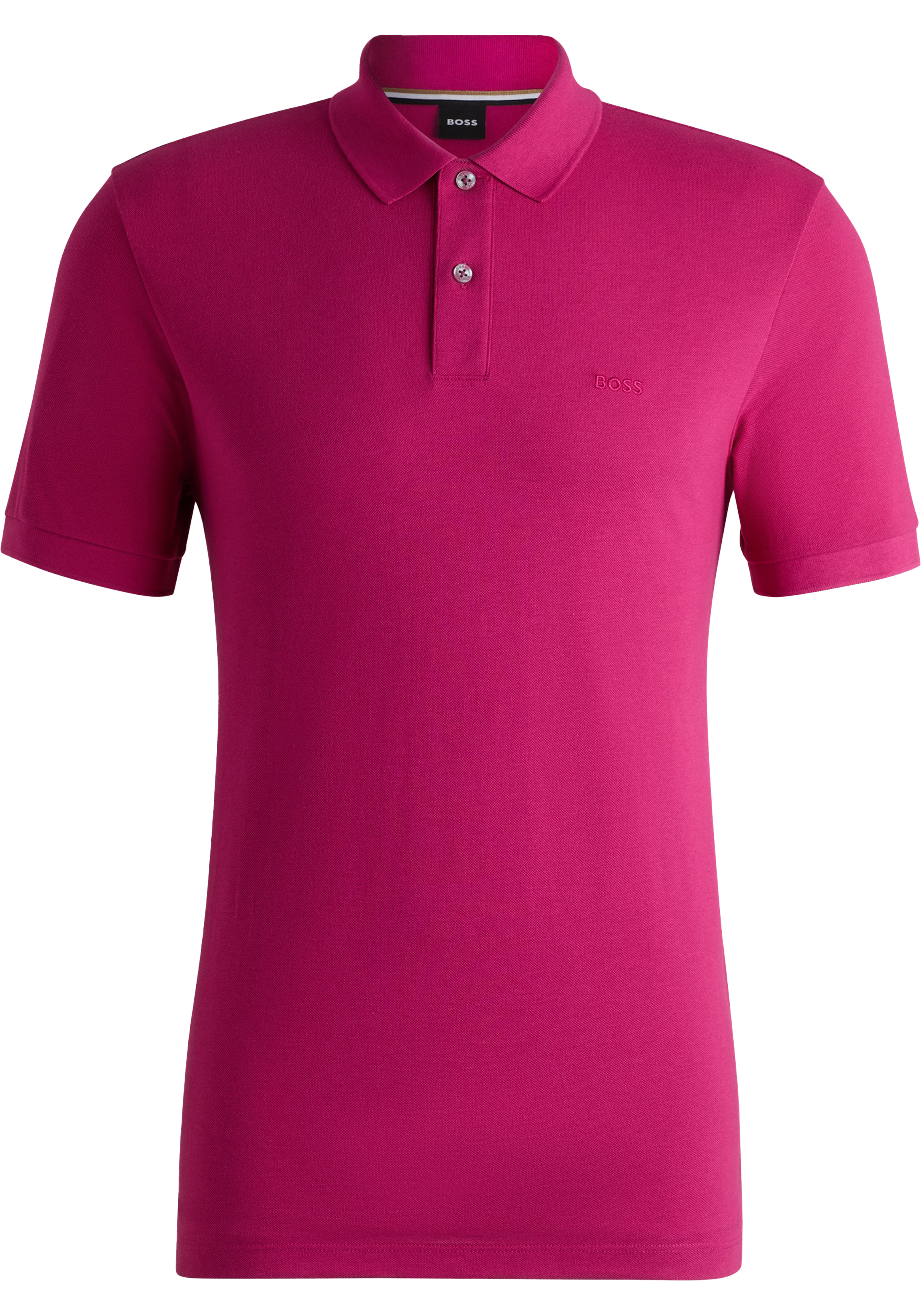 BOSS Pallas regular fit polo, pique, fel roze