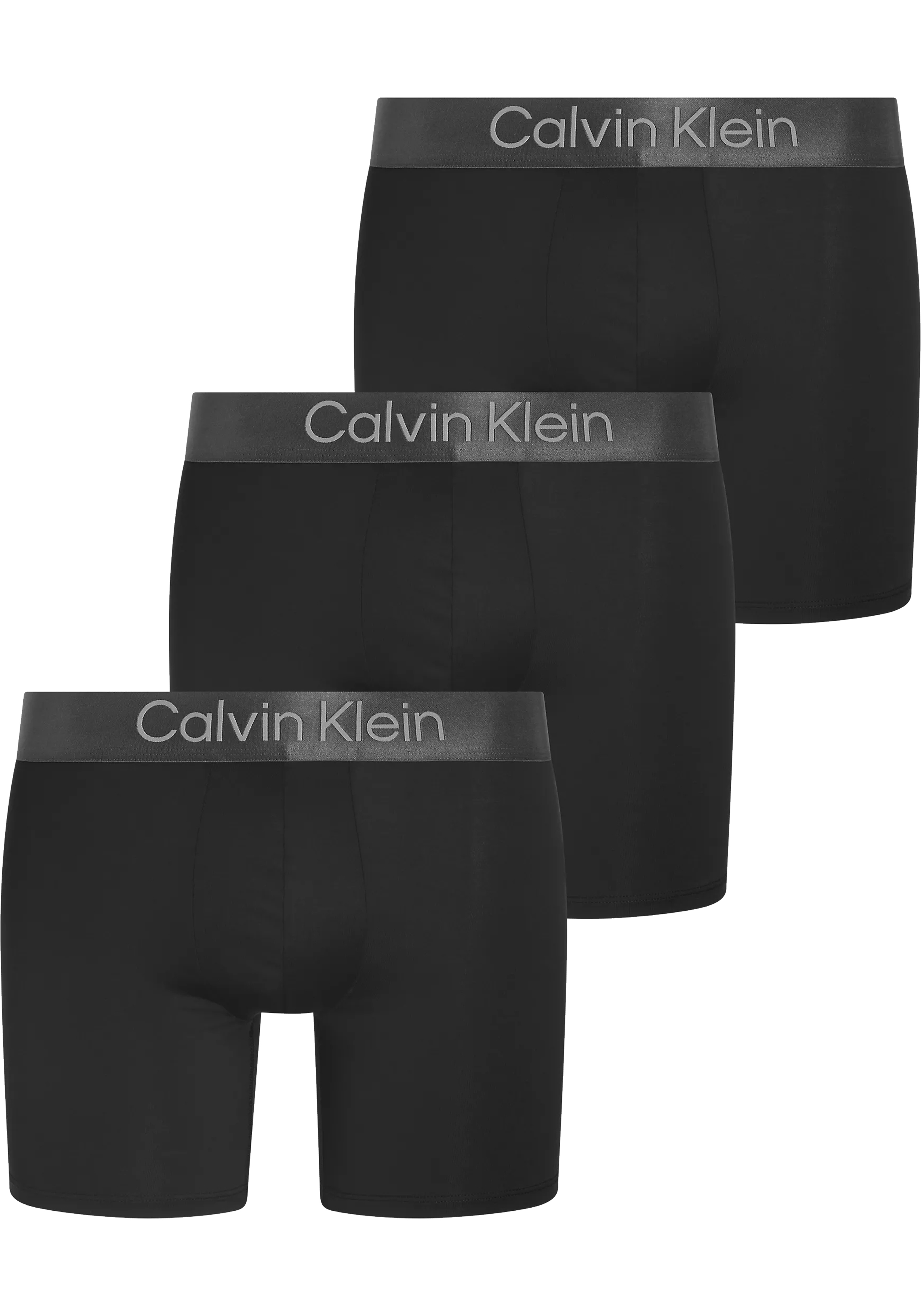 Calvin Klein Boxer briefs (3-pack), heren boxers extra lang, zwart