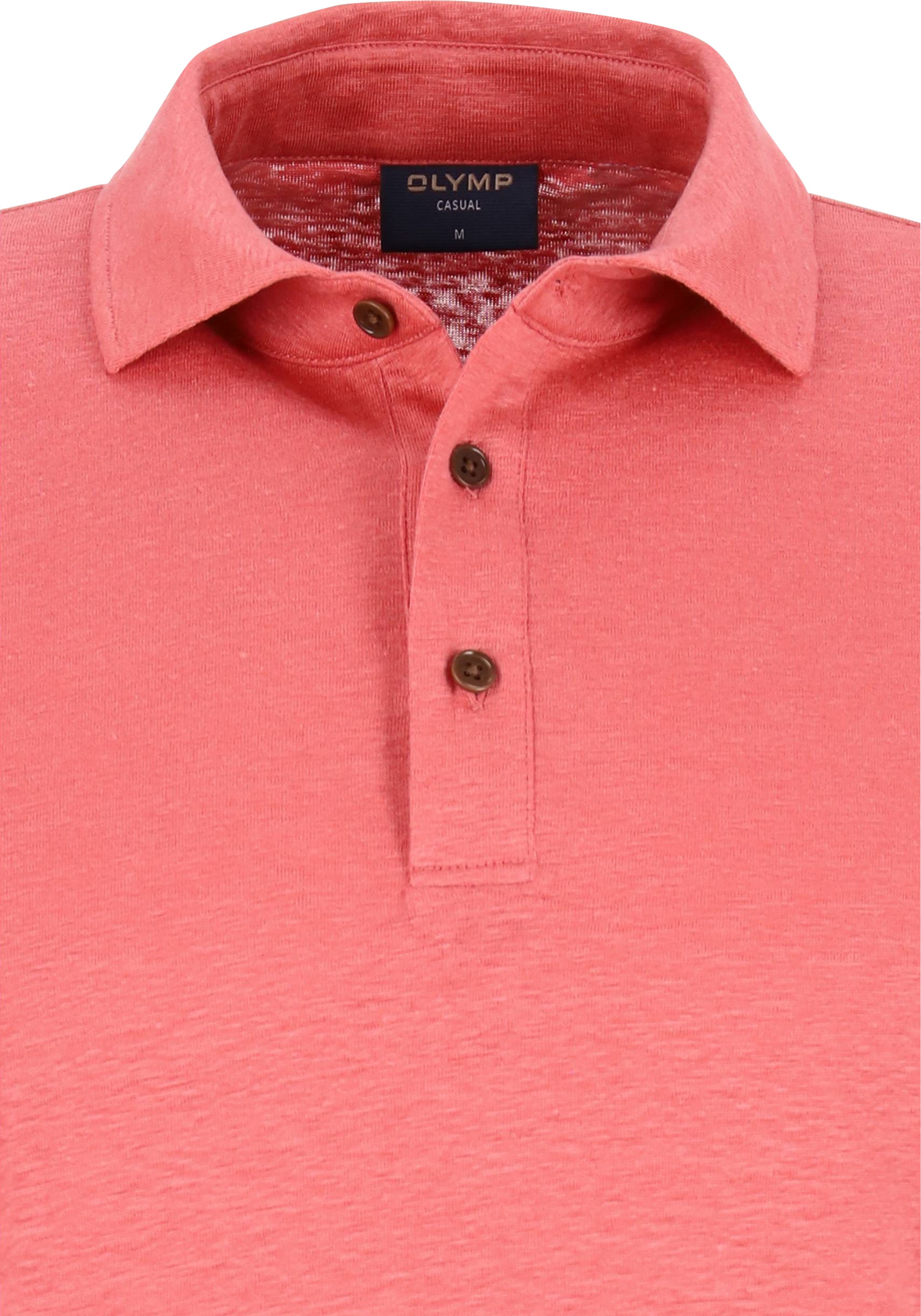 OLYMP Polo Casual, modern fit polo, roze