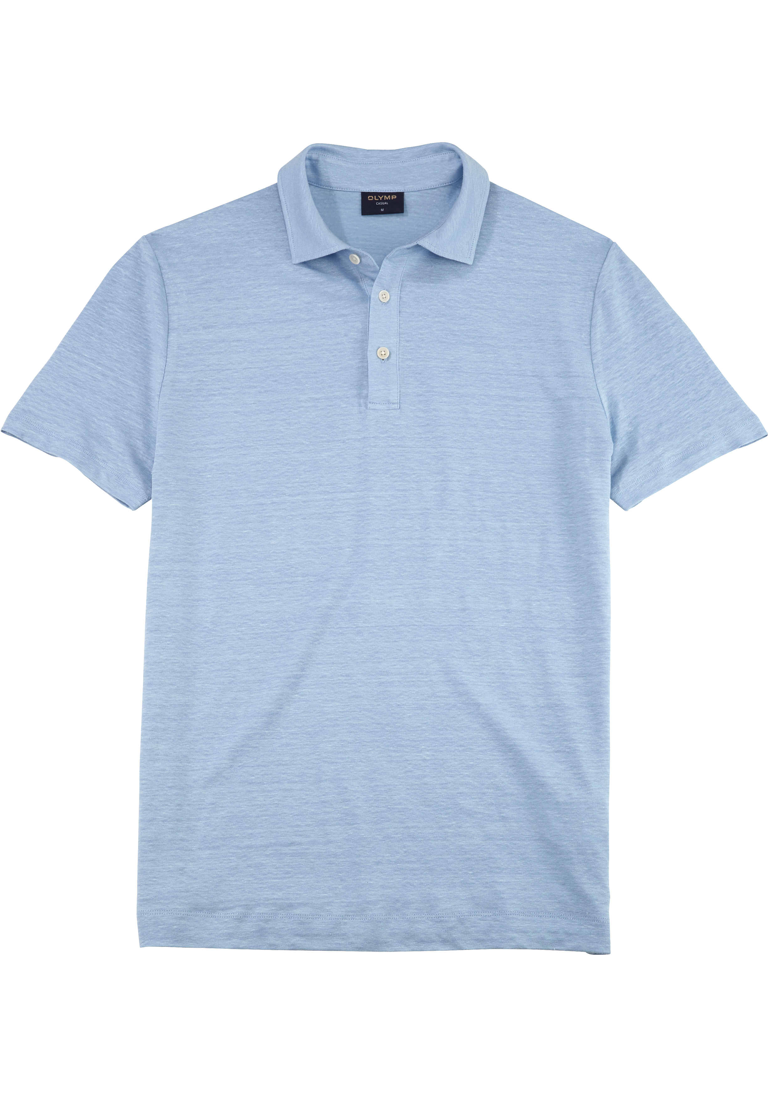 OLYMP Polo Casual, modern fit polo, lichtblauw