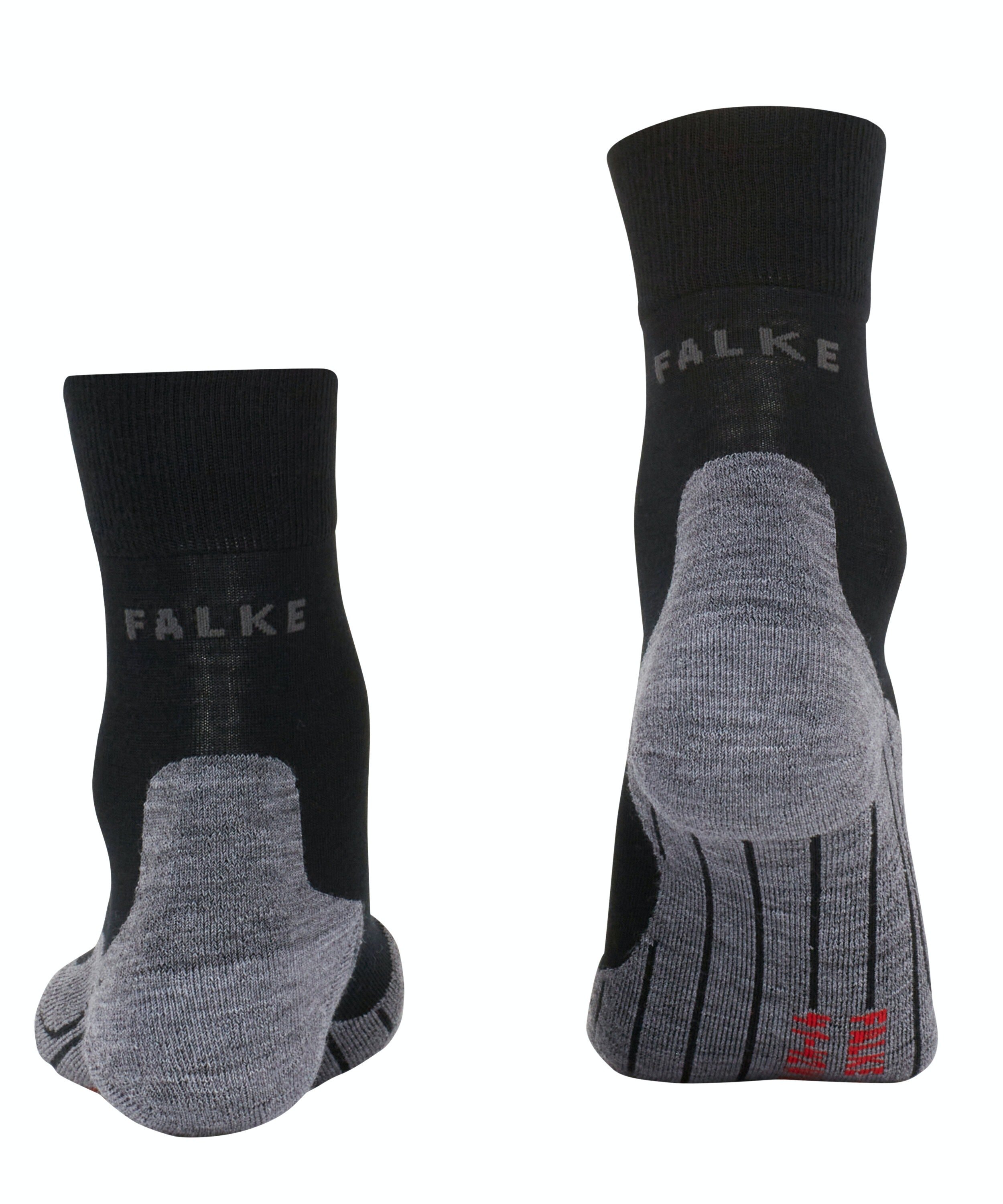 FALKE RU4 Endurance Wool dames running sokken, zwart (black-mix)