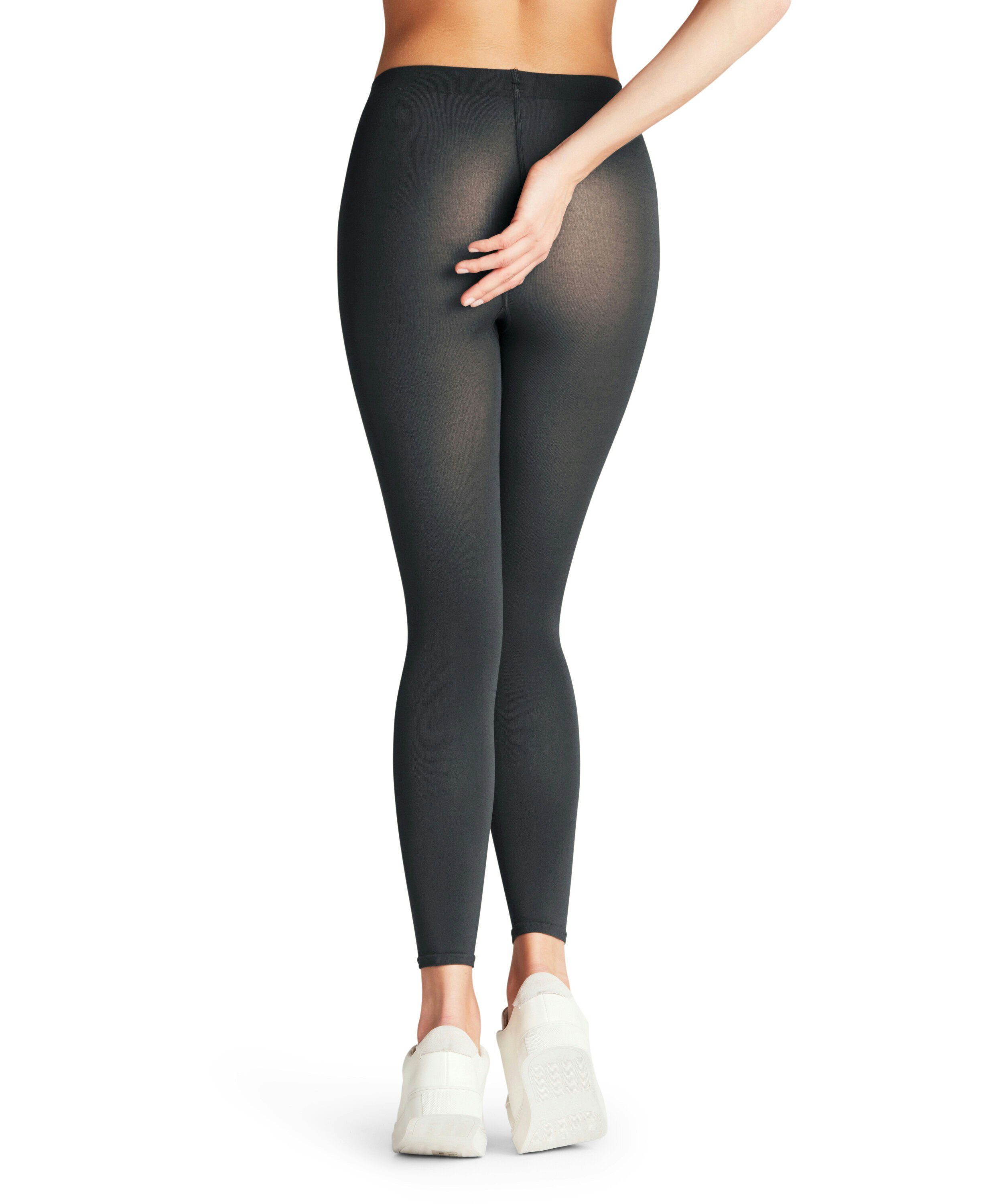 FALKE Cotton Touch dames legging, graphite