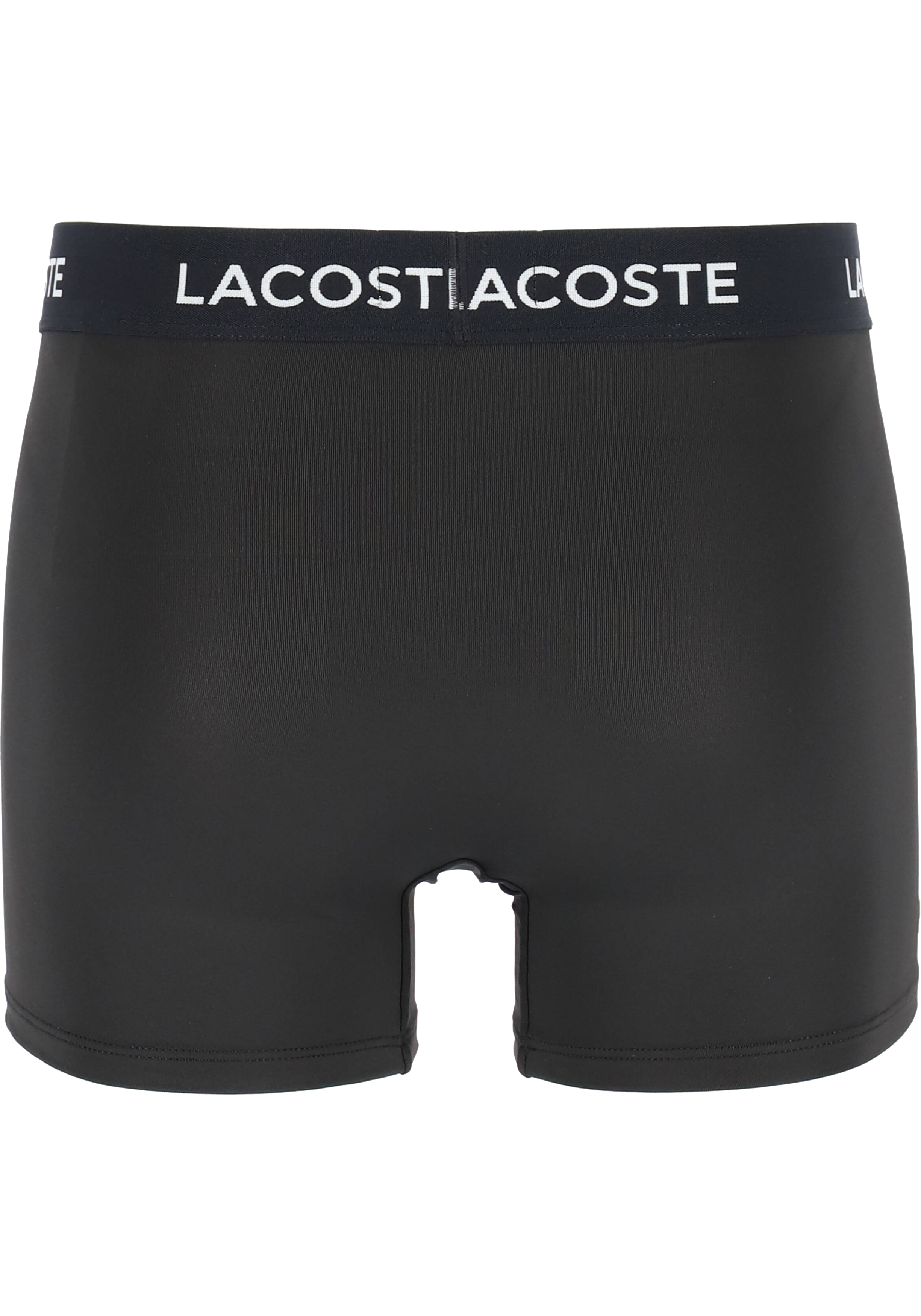 Lacoste Boxer Trunks (3-pack), heren boxers microfiber kort, zwart