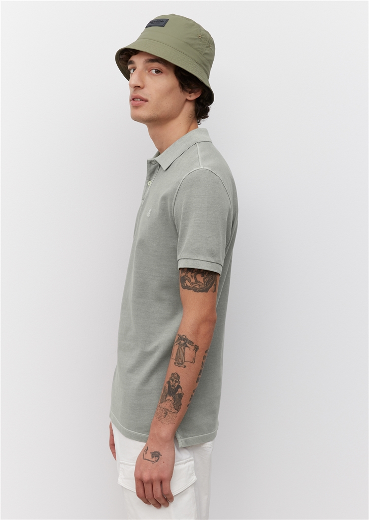 Marc O'Polo regular fit polo, heren poloshirt, grijs