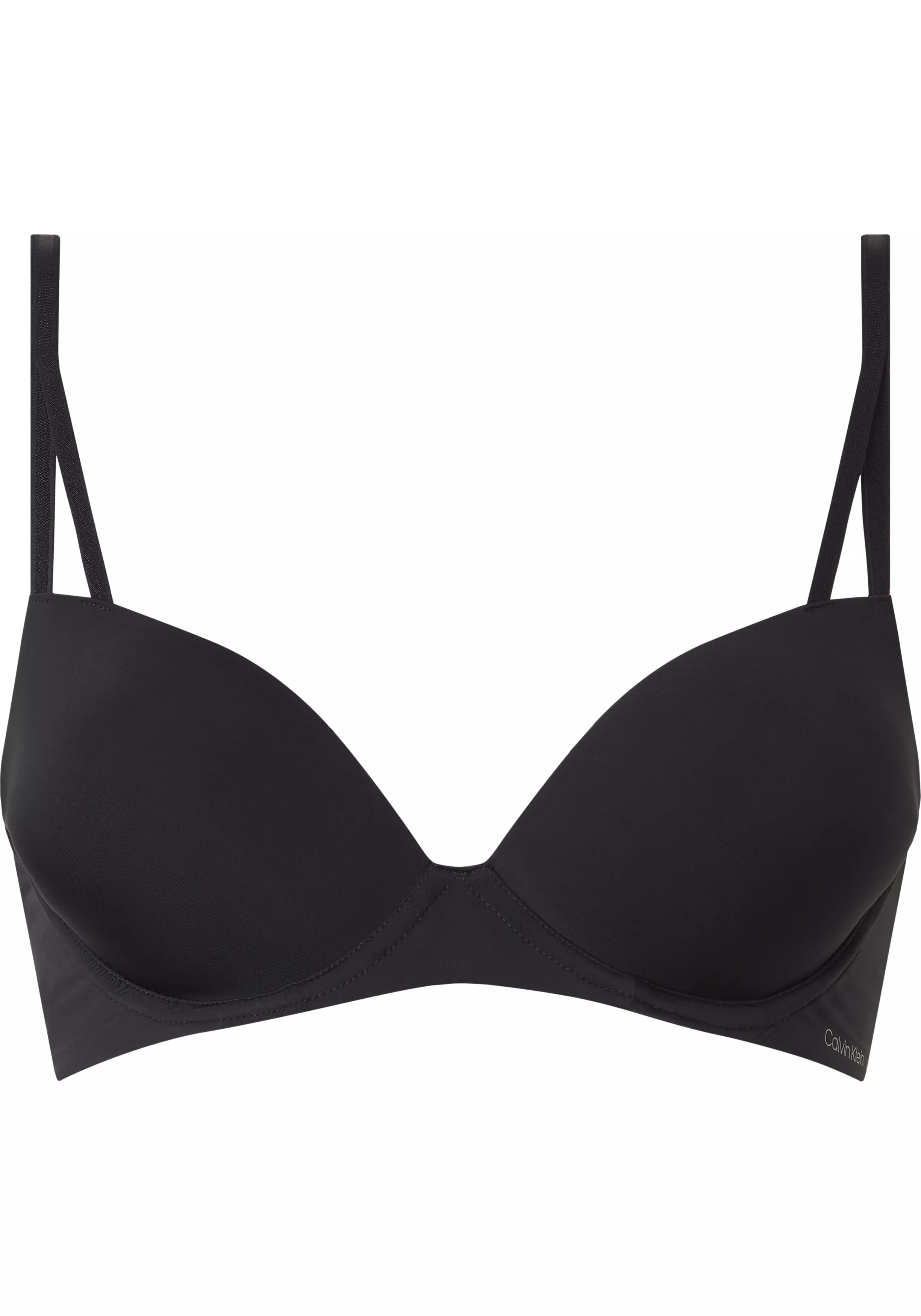 Calvin Klein dames Seductive Comfort push-up T-shirt bra, T-shirt BH, zwart