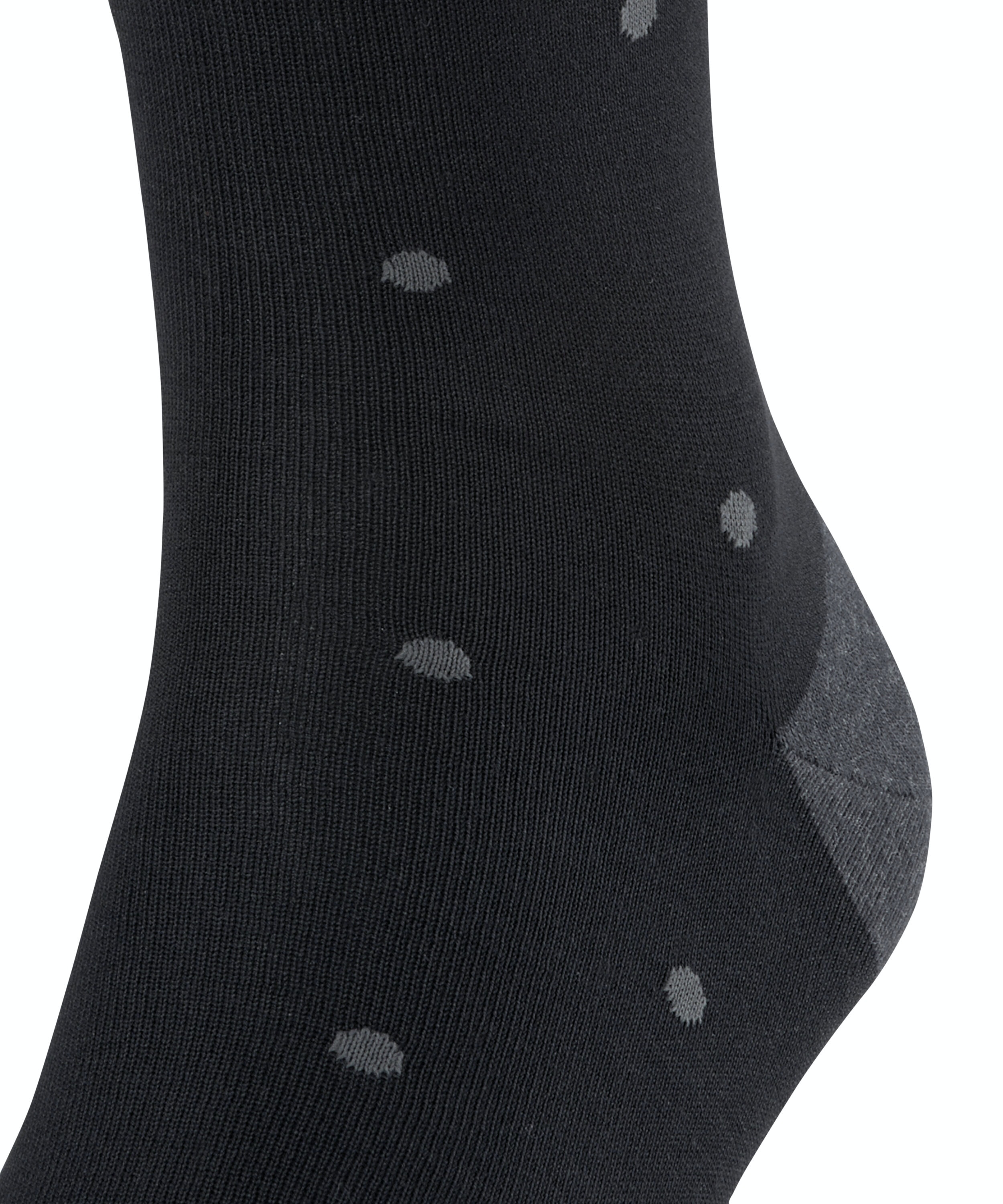 FALKE Dot heren kniekousen, antraciet (anthracite mel.)