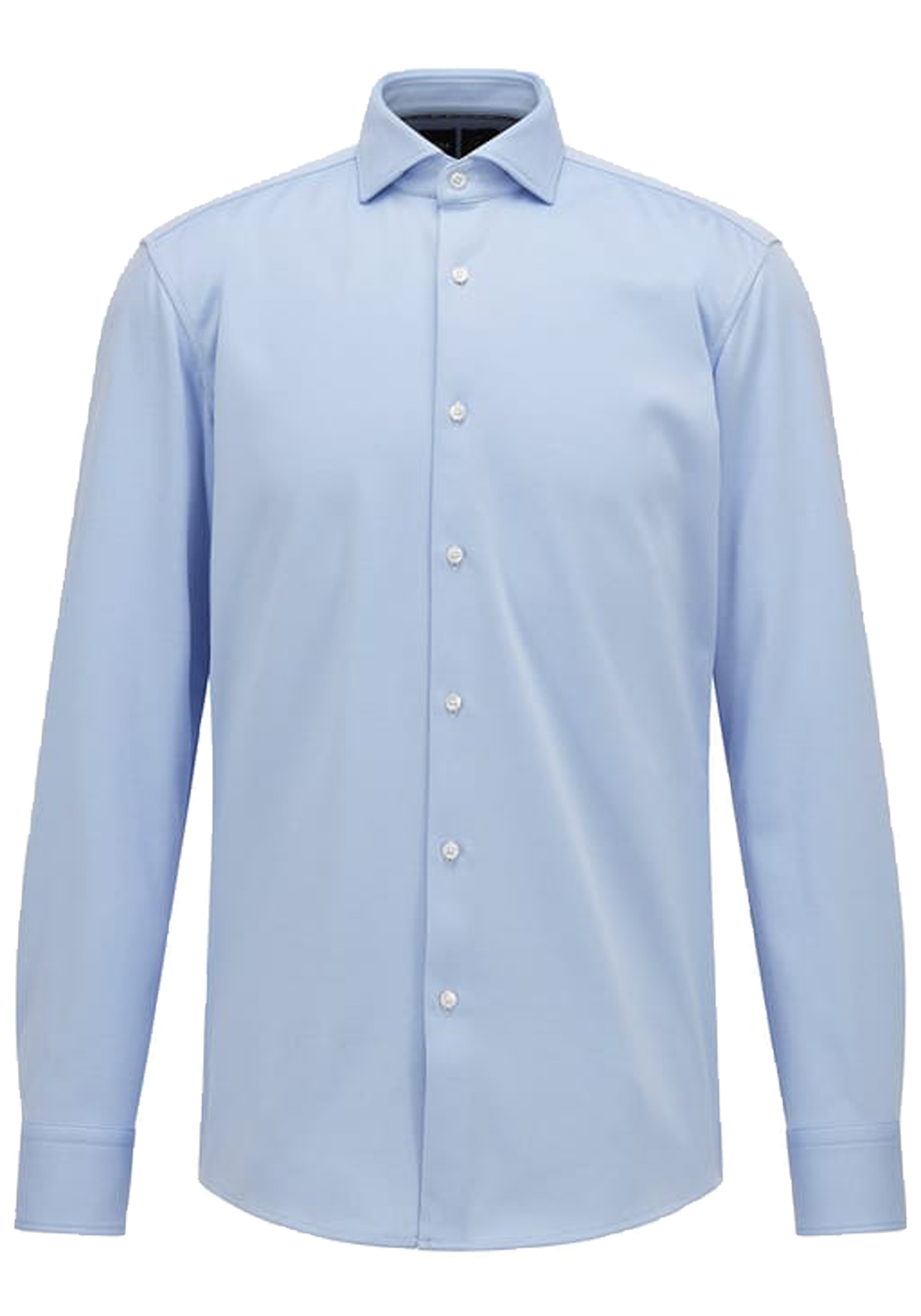 BOSS Hank slim fit overhemd, structuur, blauw