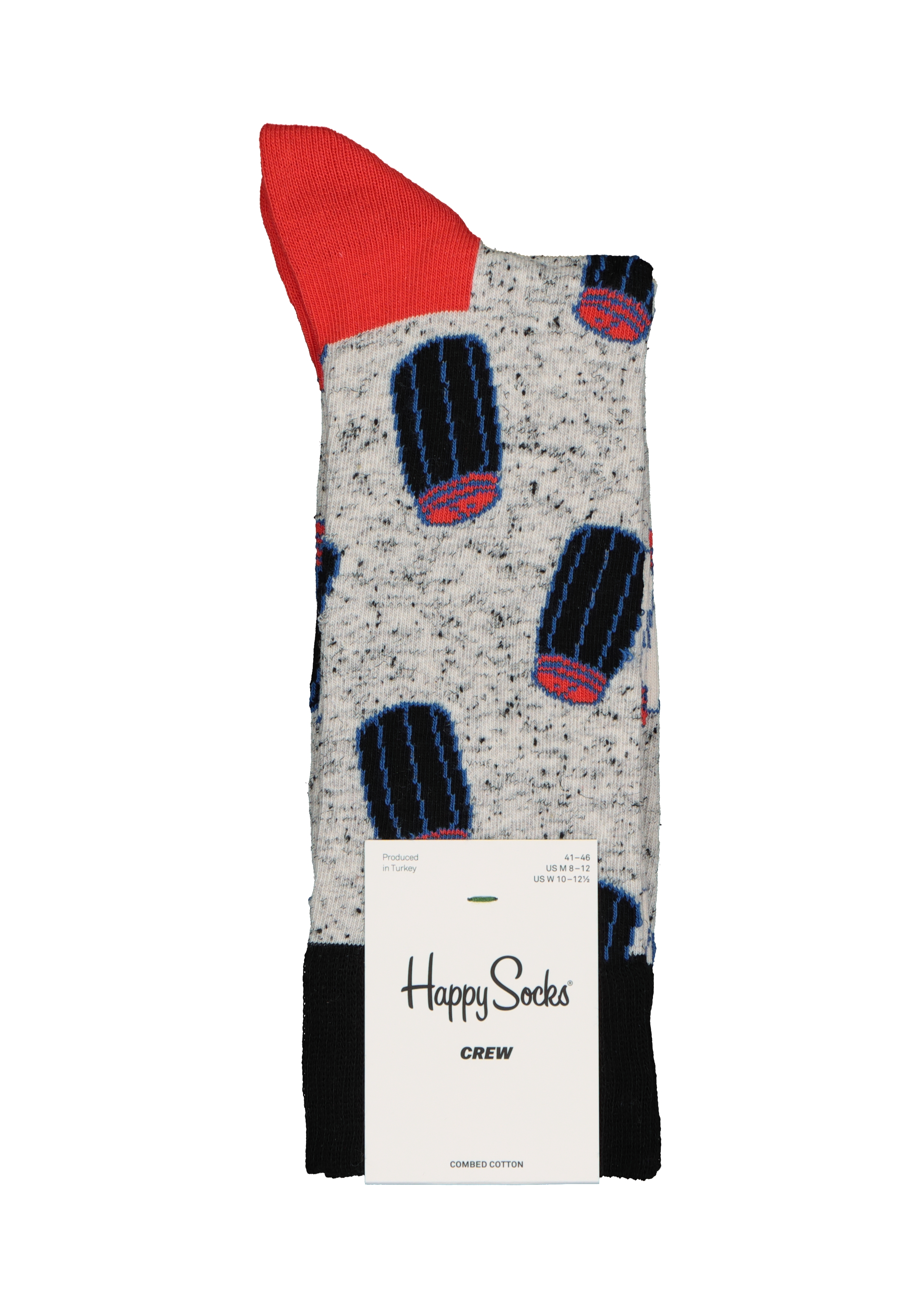 Happy Socks Salt N Pepper Sock, grijs met zout en peper