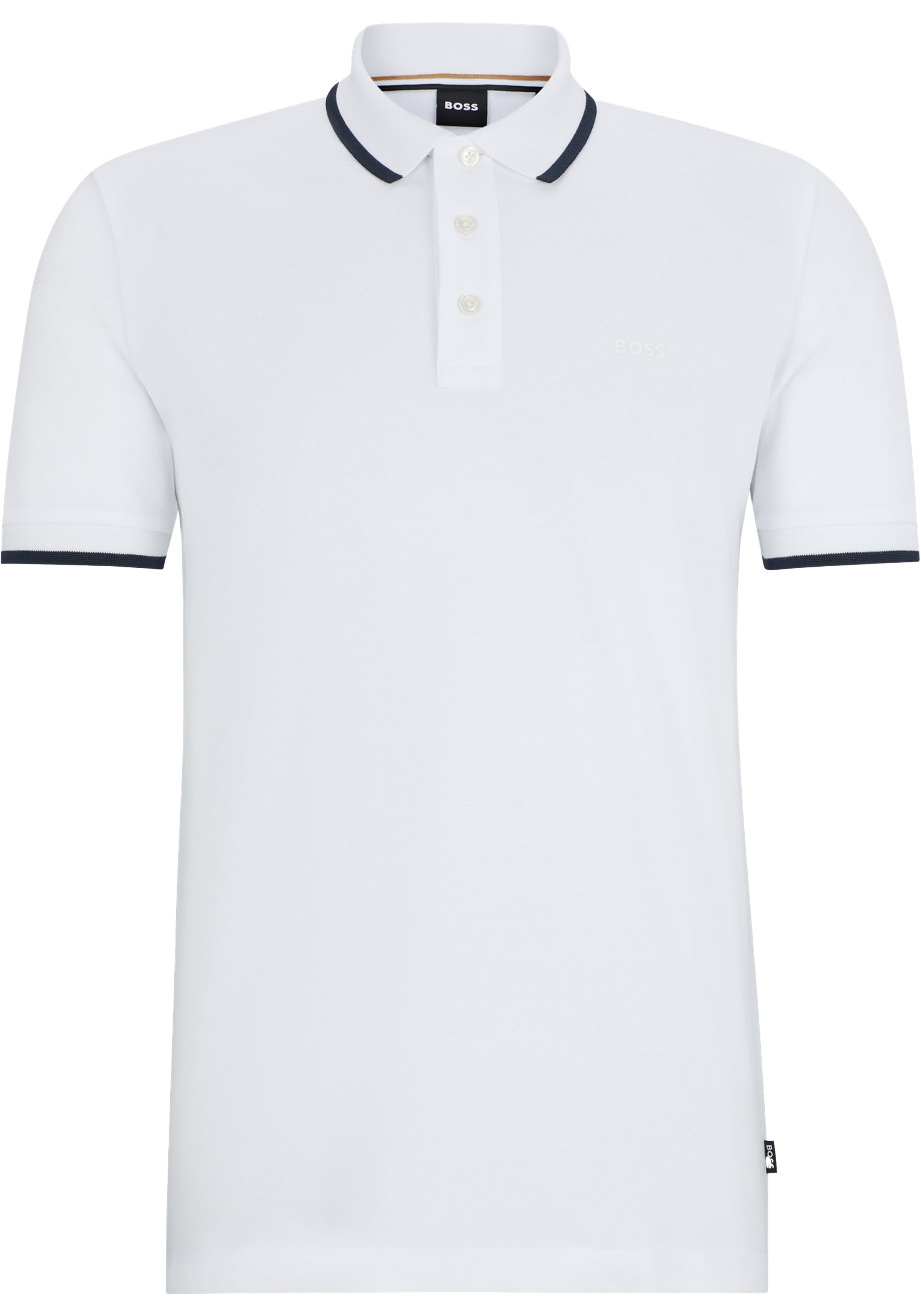 BOSS Parlay regular fit polo, pique, natuurlijk beige