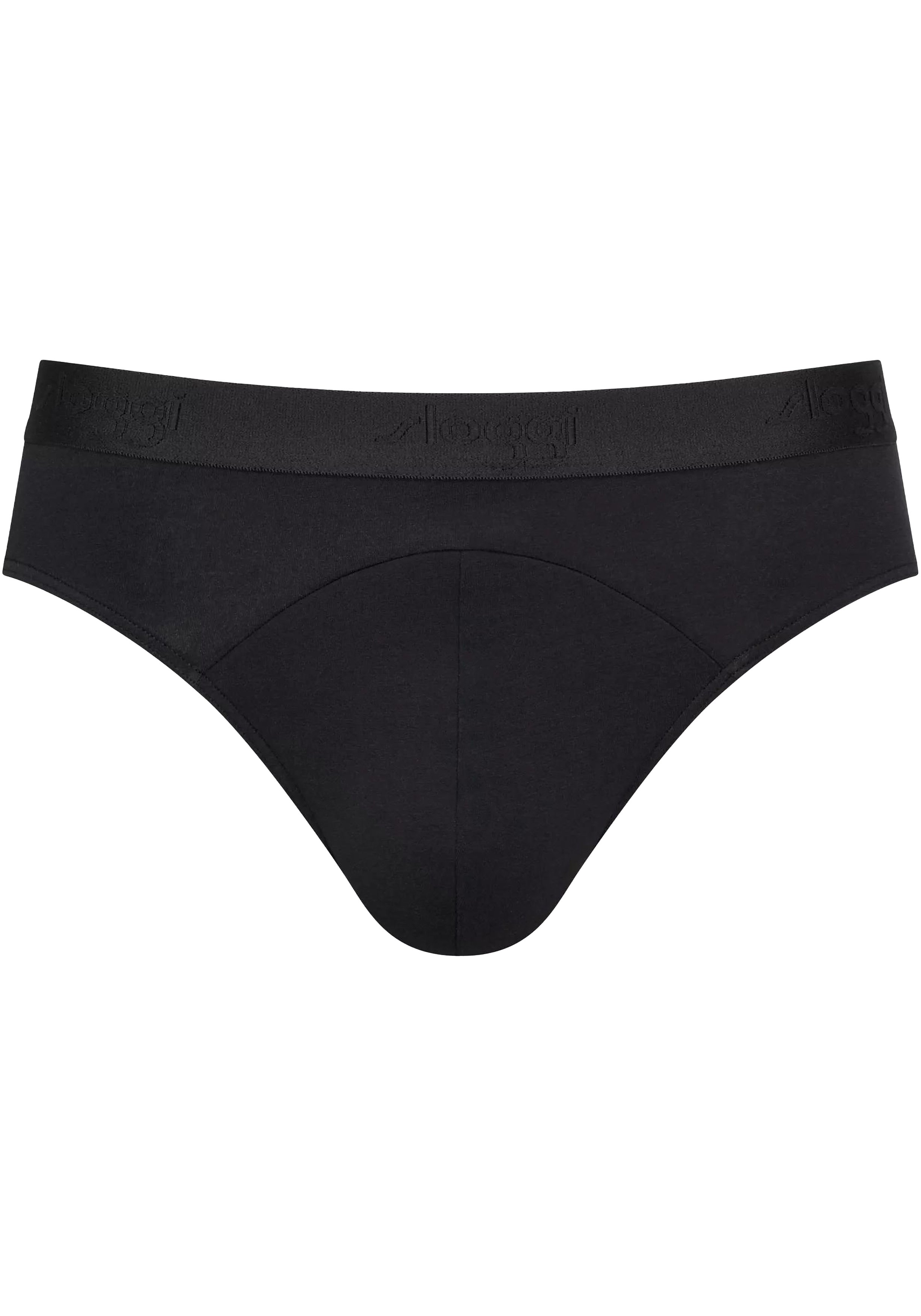 Sloggi Men EVER Soft Brief, heren slip met smalle zijkanten (2-pack), zwart