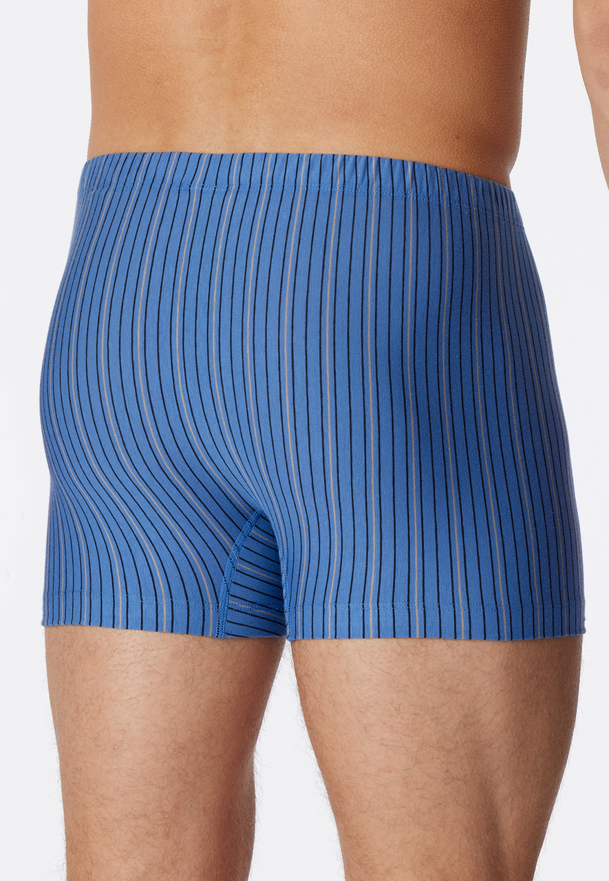 SCHIESSER 95/5 boxer (1-pack), heren short biologisch katoen strepen oceaanblauw