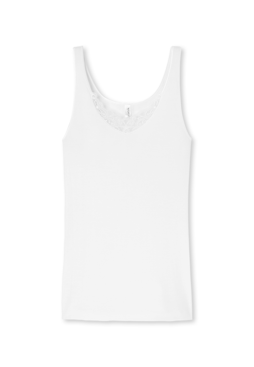 SCHIESSER selected! premium singlet (1-pack), dames hemd wit