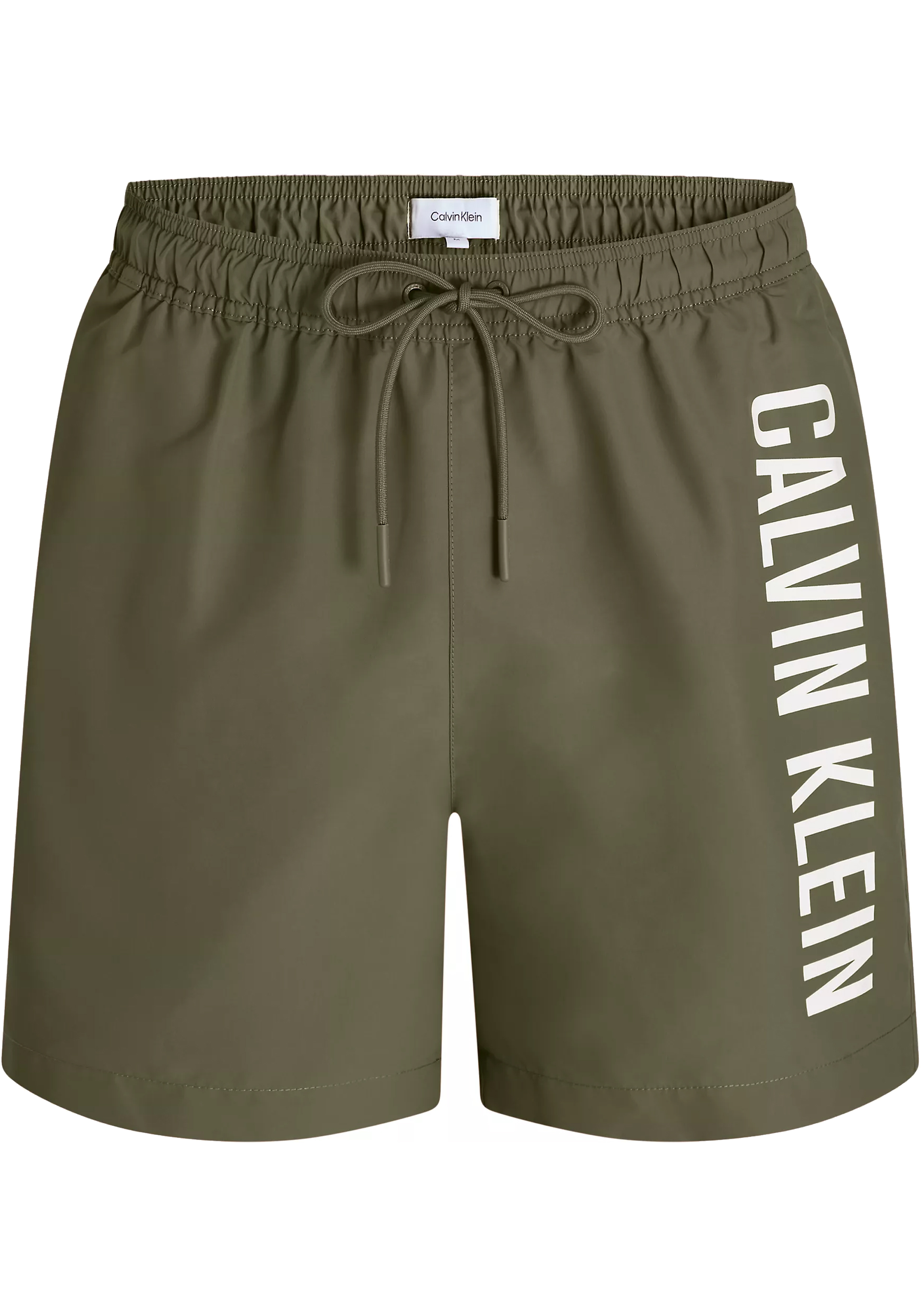 Calvin Klein Medium Drawstring swimshort, heren zwembroek, olijfgroen