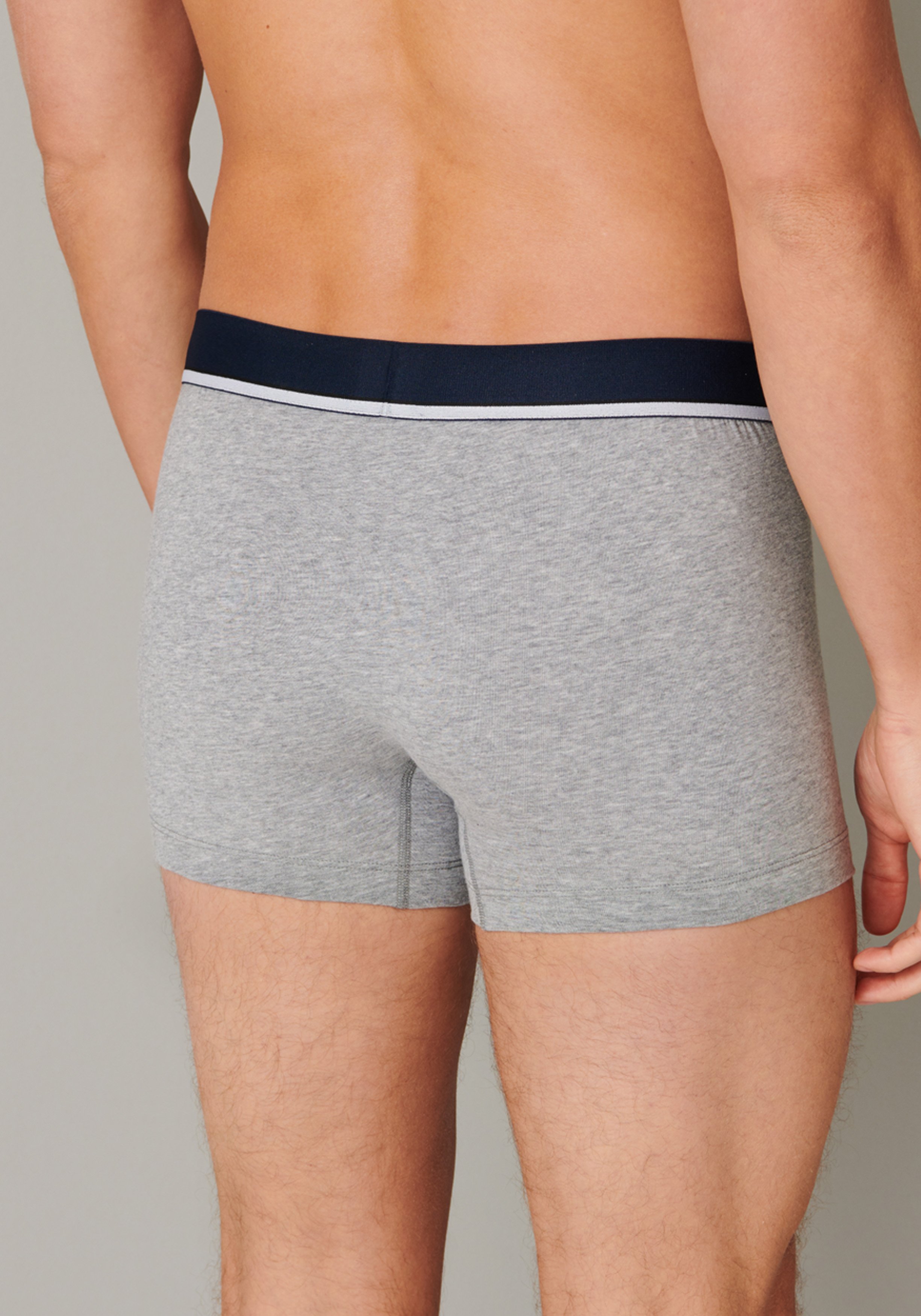 SCHIESSER 95/5 shorts (3-pack), zwart, blauw en grijs