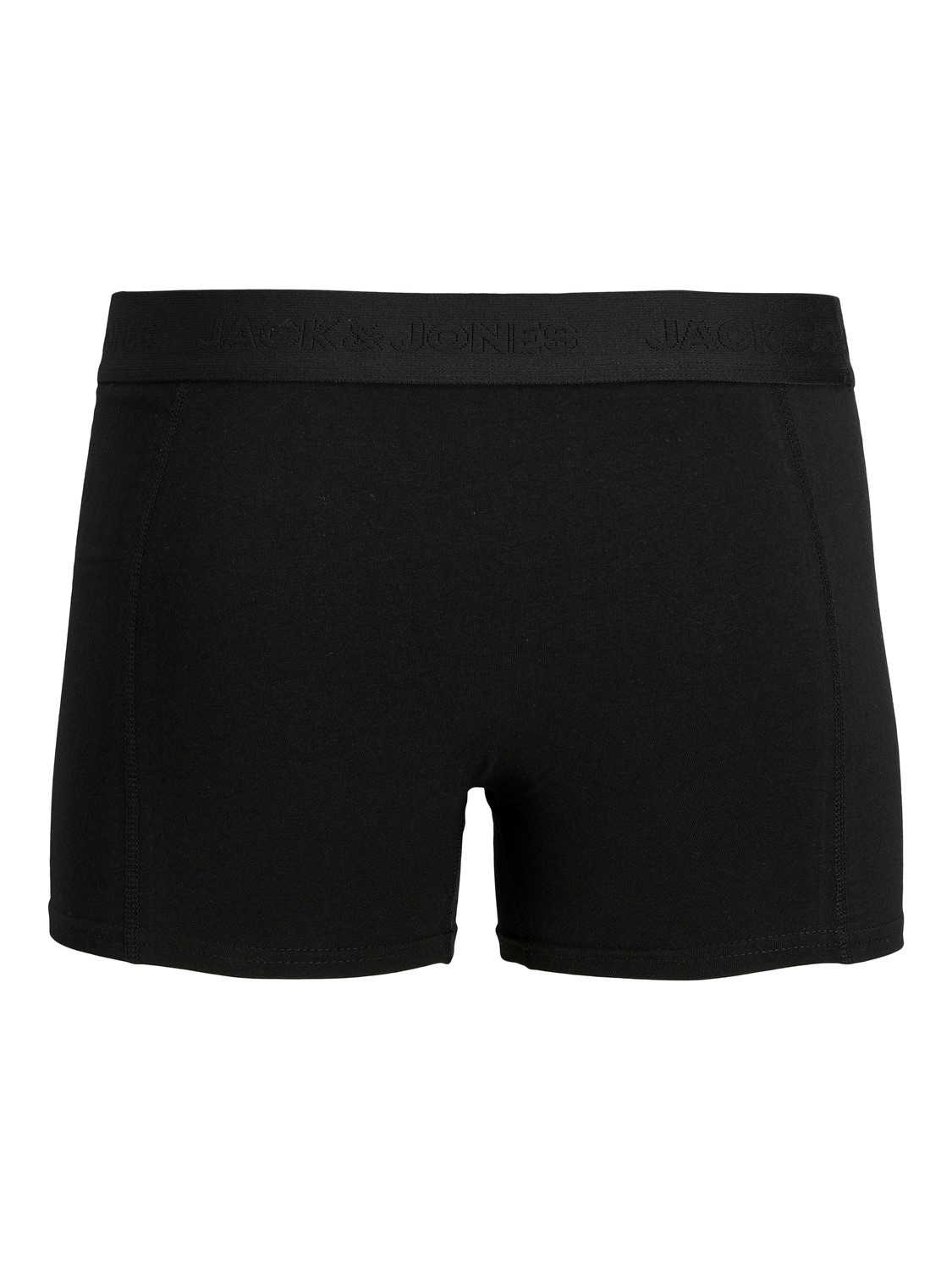 JACK & JONES Jacwaistband trunks (3-pack), heren boxers normale lengte, zwart