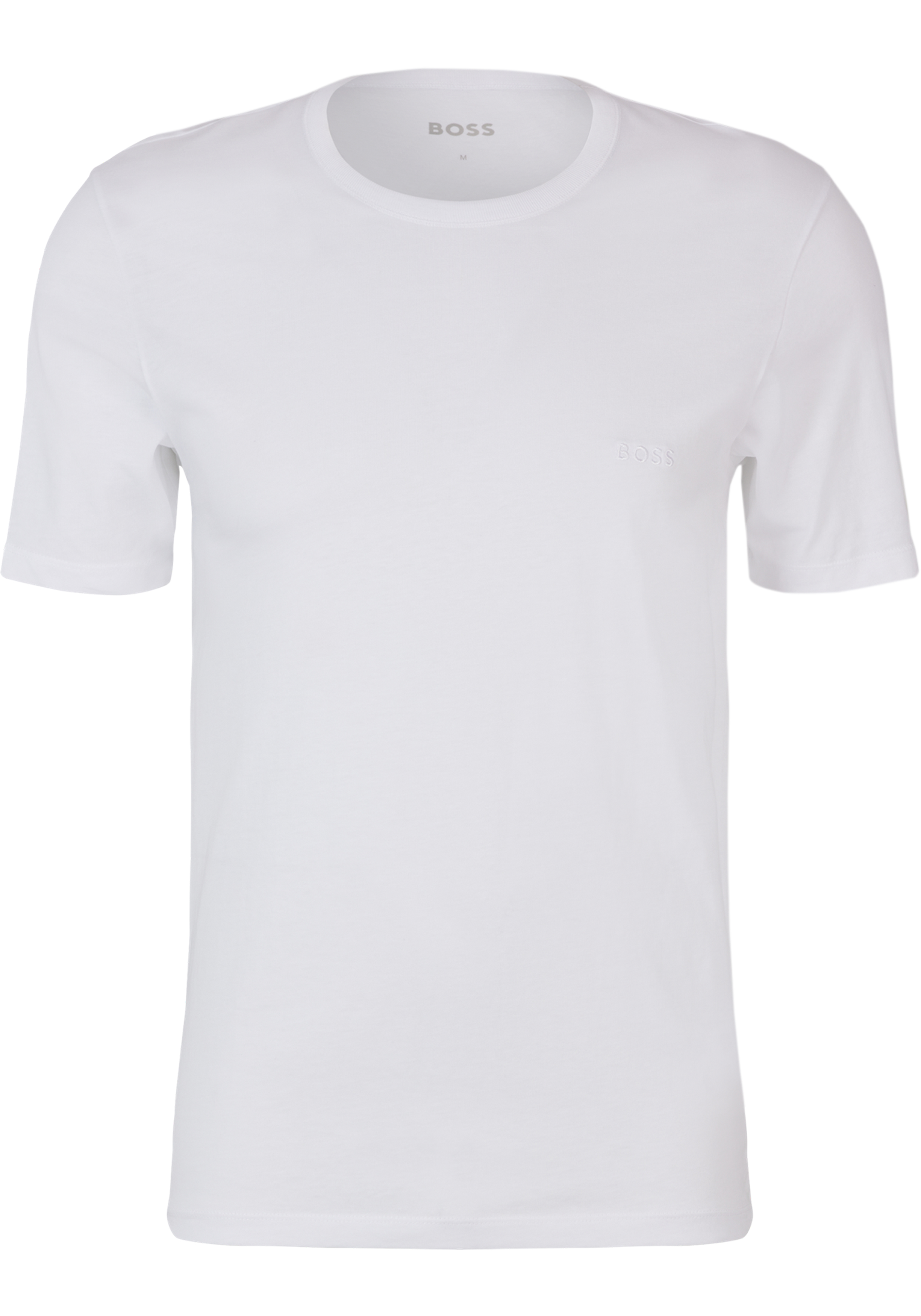 HUGO BOSS Classic T-shirts regular fit (3-pack), heren T-shirts O-hals, wit