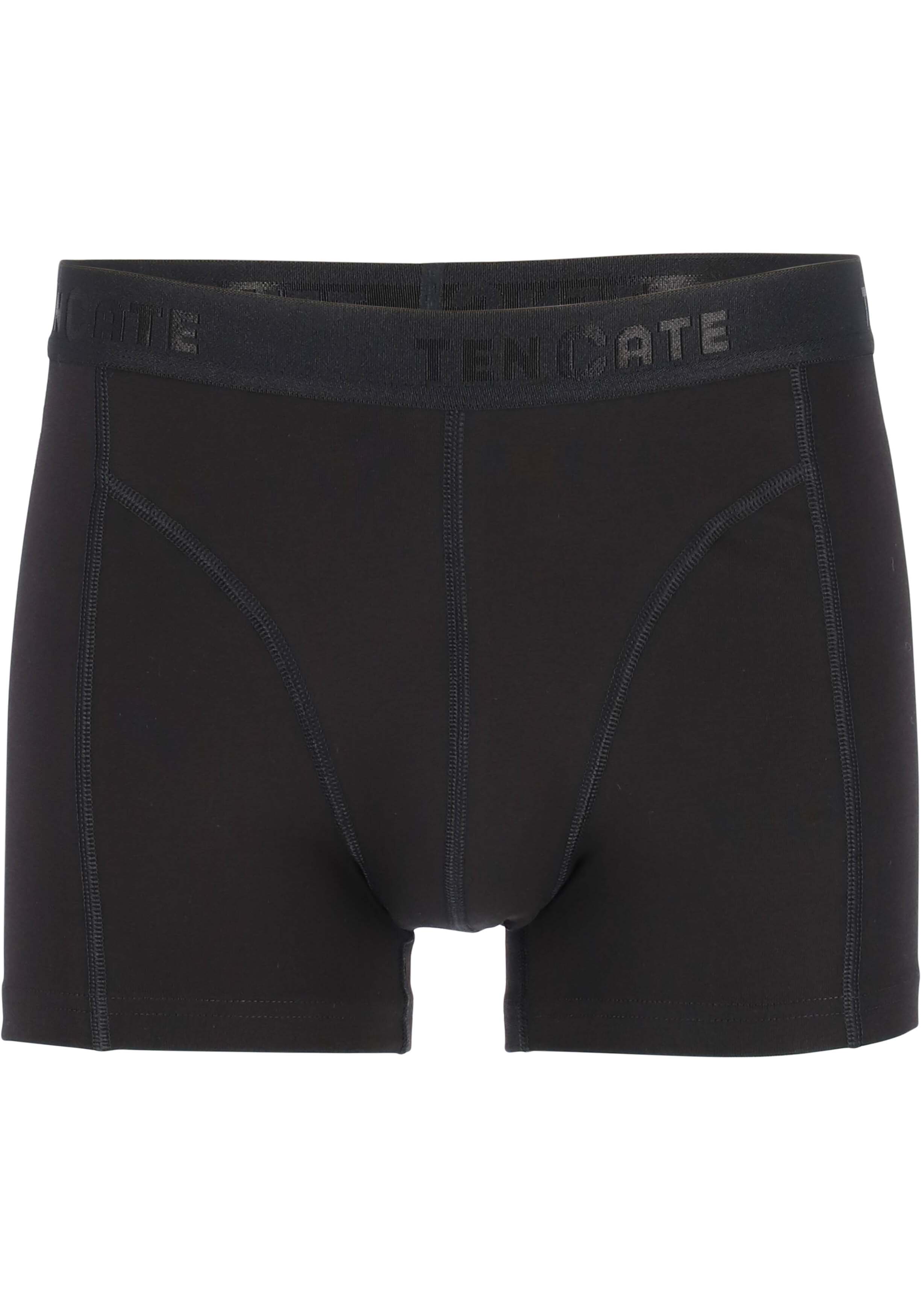 TEN CATE Basics men shorty (2-pack), heren boxers kort, zwart