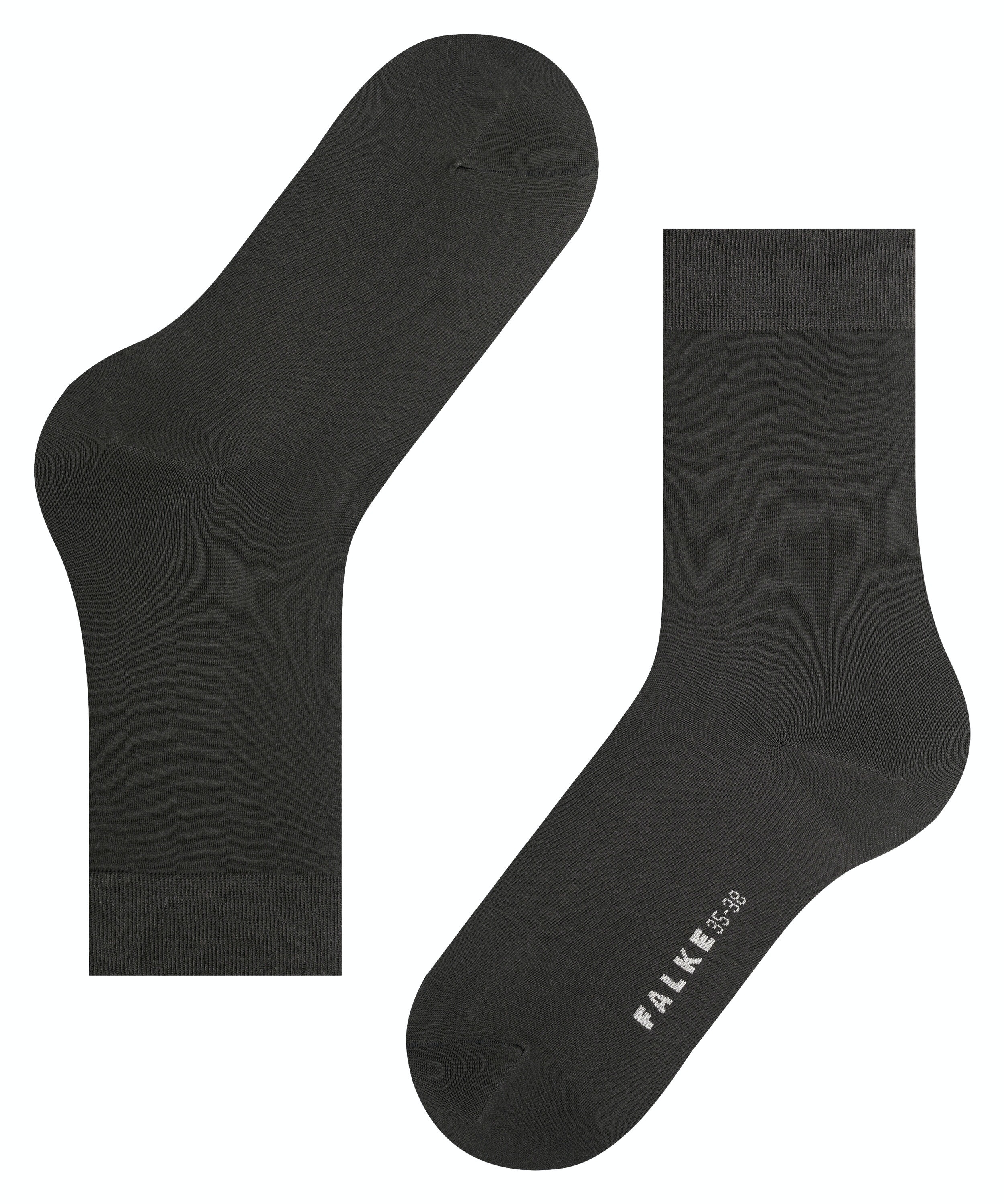 FALKE Cotton Touch damessokken, antraciet grijs (anthracite)