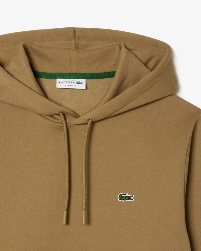 Lacoste heren hoodie sweatshirt, cookie lichtbruin