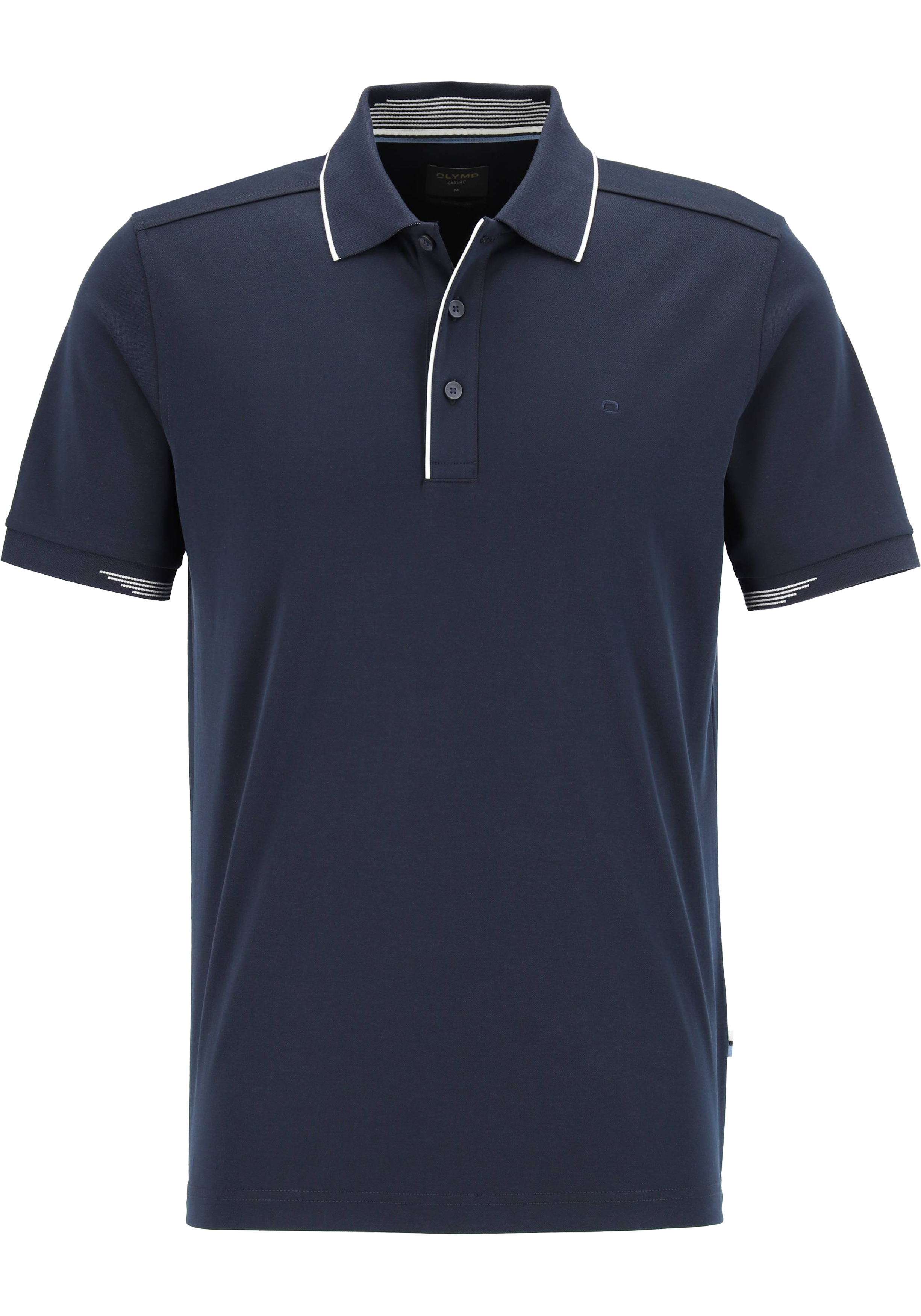 OLYMP Polo Casual, modern fit polo, marine blauw