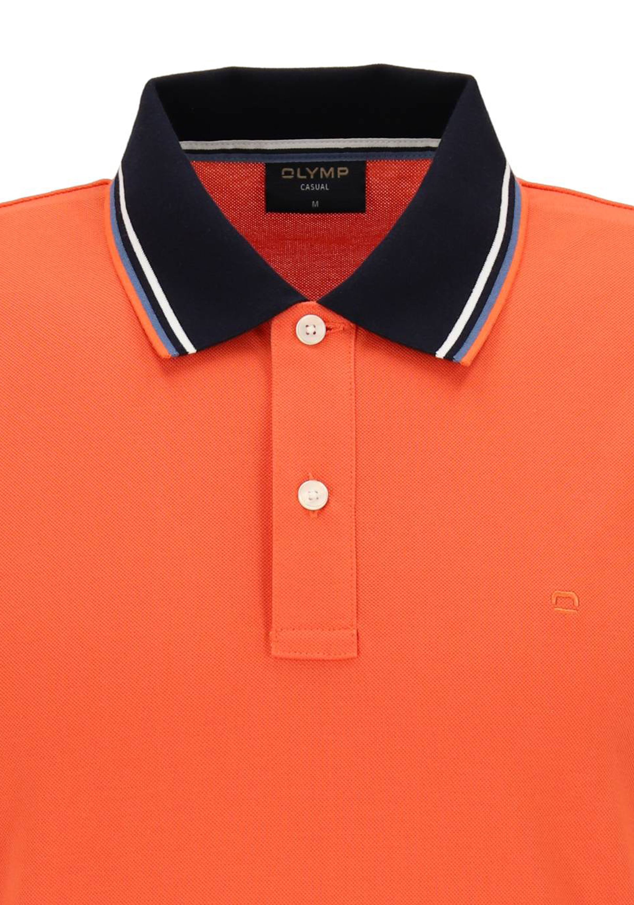 OLYMP Polo Casual, modern fit polo, oranje