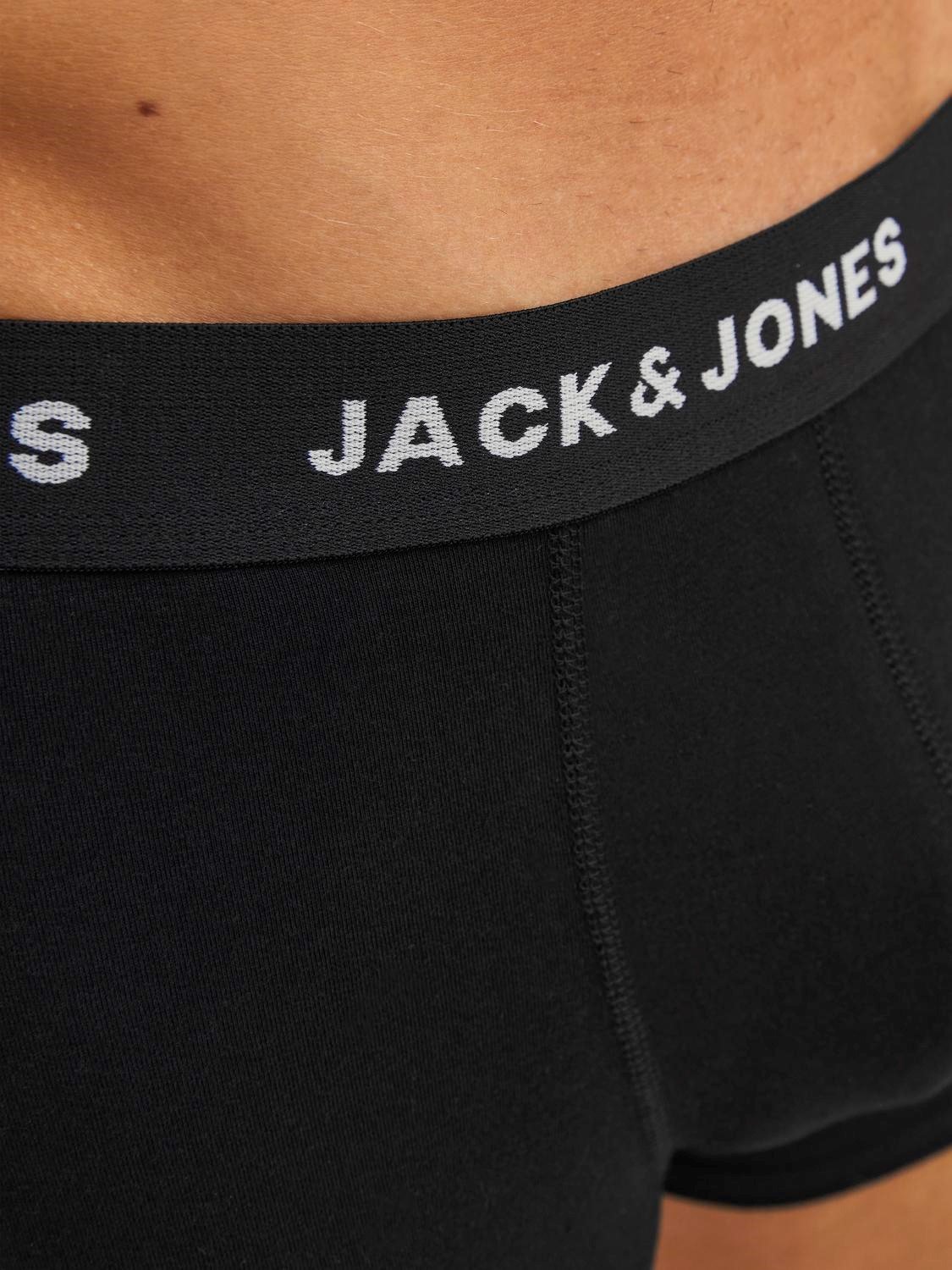 JACK & JONES Jachuey trunks (7-pack), heren boxers normale lengte, zwart