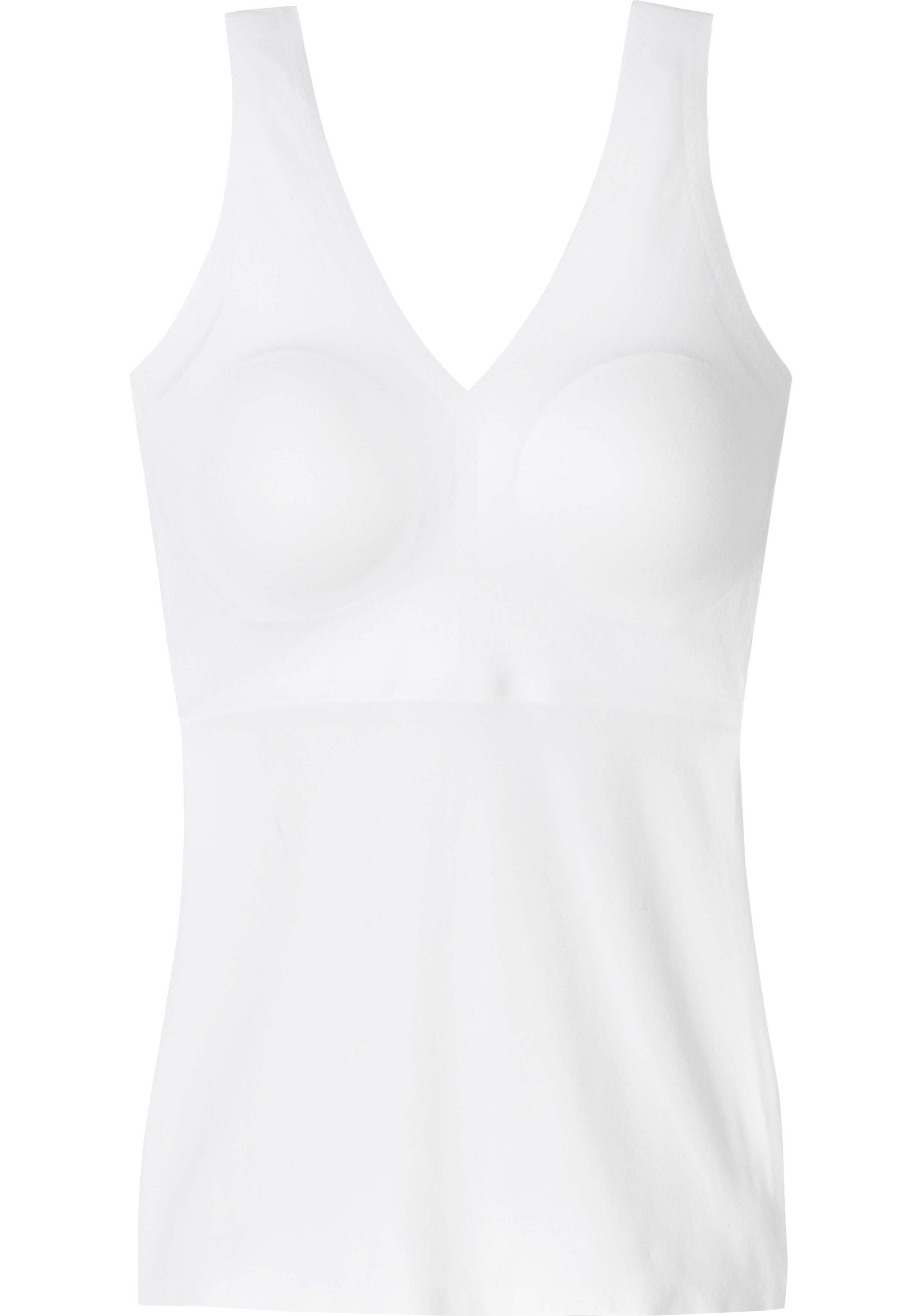 SCHIESSER Invisible Soft dames singlet, met uitneembare cups, wit