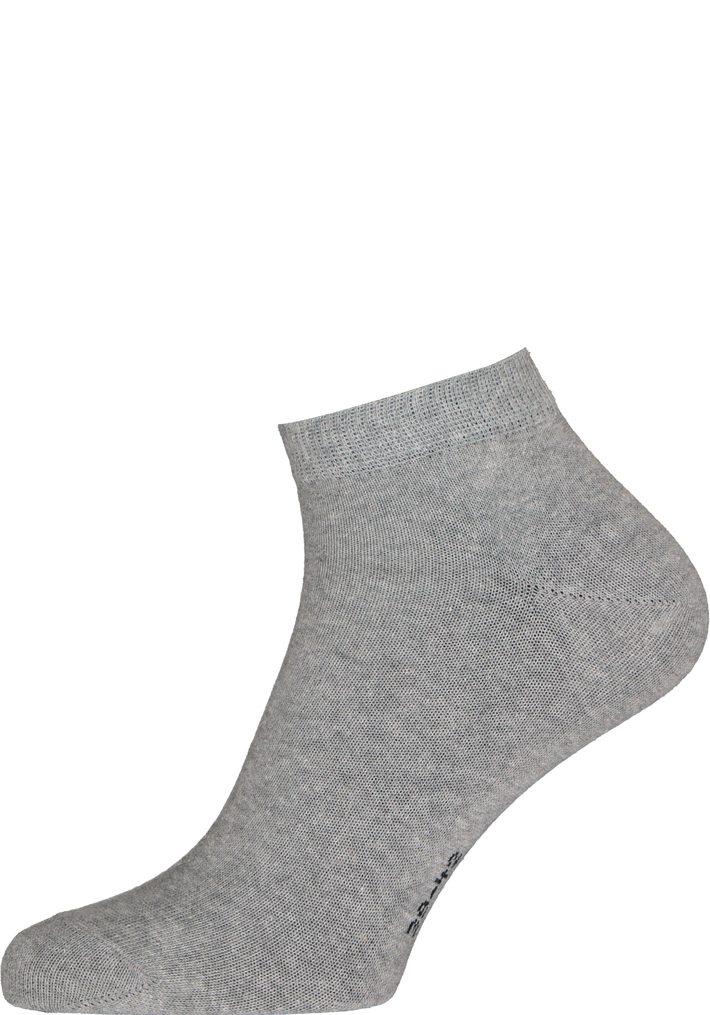 FALKE Happy dames enkelsokken (2-pack), katoen, Licht grijs (light grey melange)