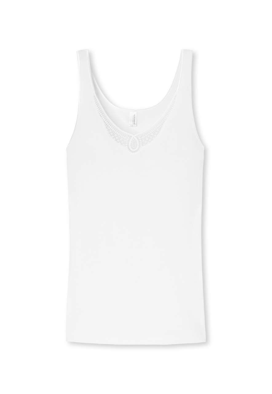 SCHIESSER selected! premium singlet (1-pack), dames hemd wit