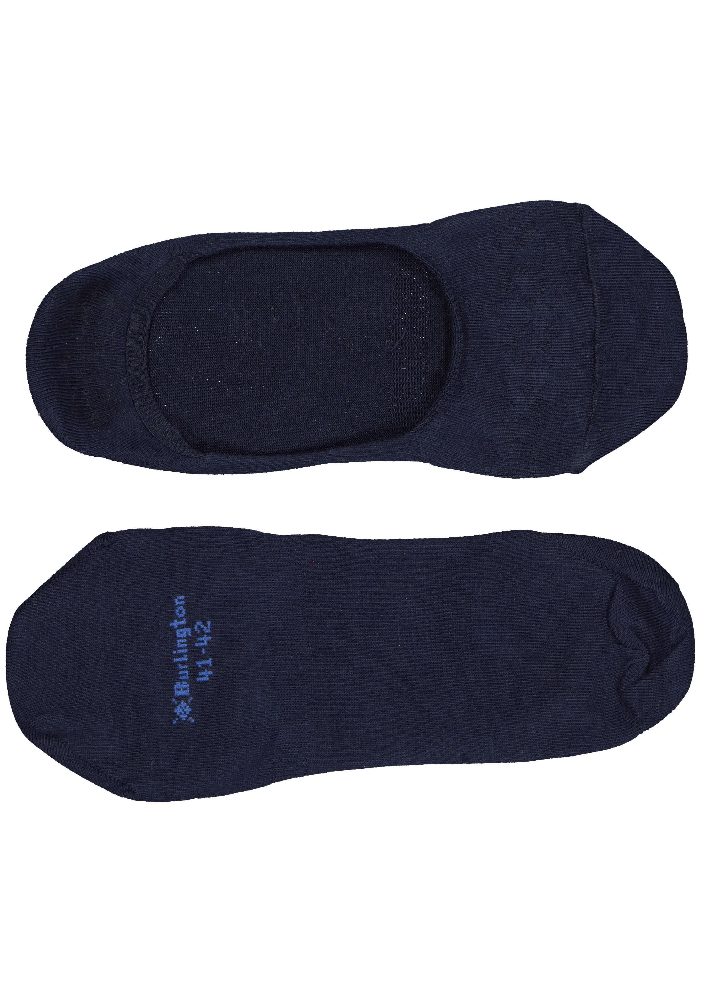 Burlington Everyday dames invisible sokken (2-pack), katoen, marine blauw