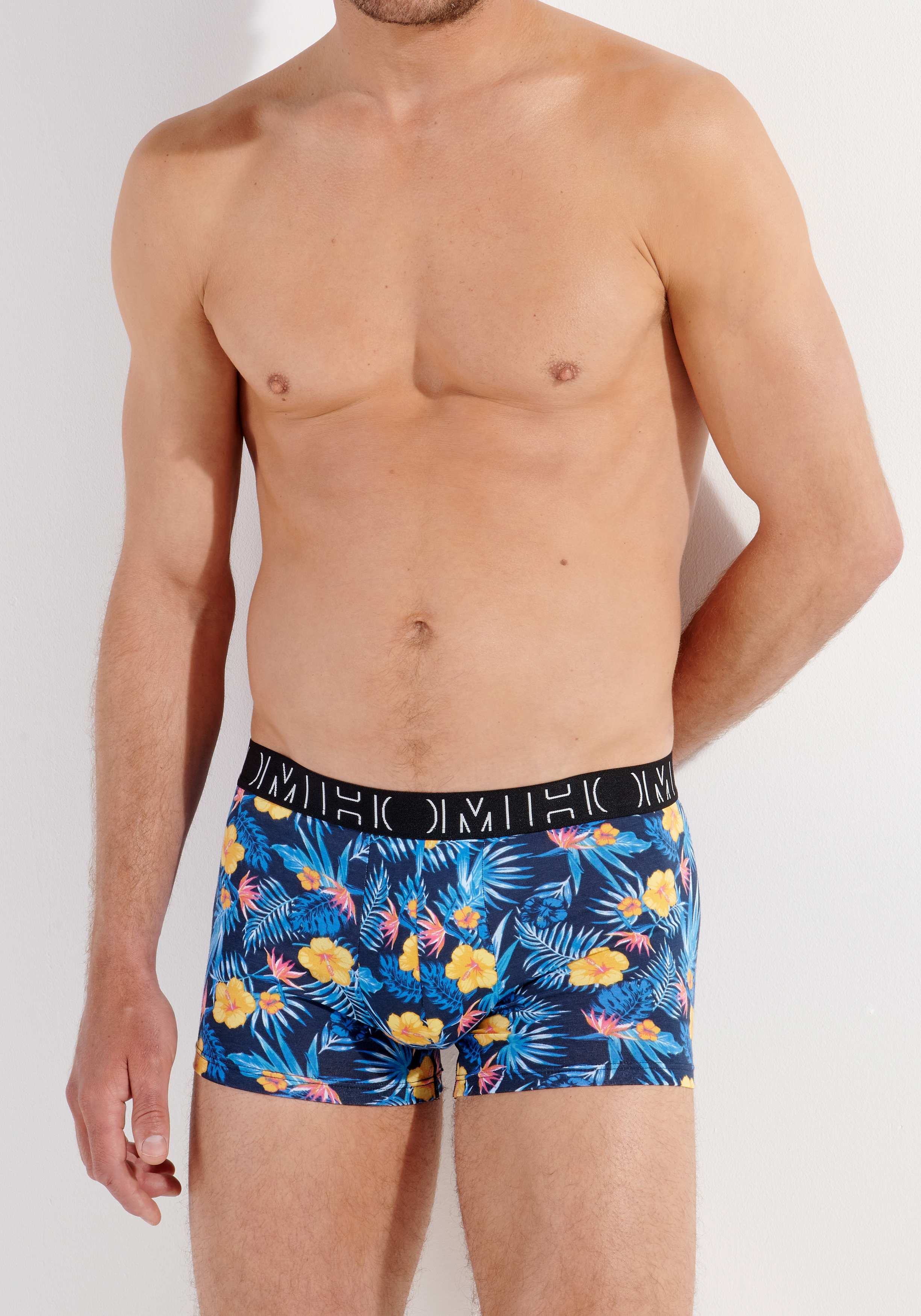 HOM Gino #2 boxer briefs (3-pack), heren boxer, zwart, grijs en vrolijke print