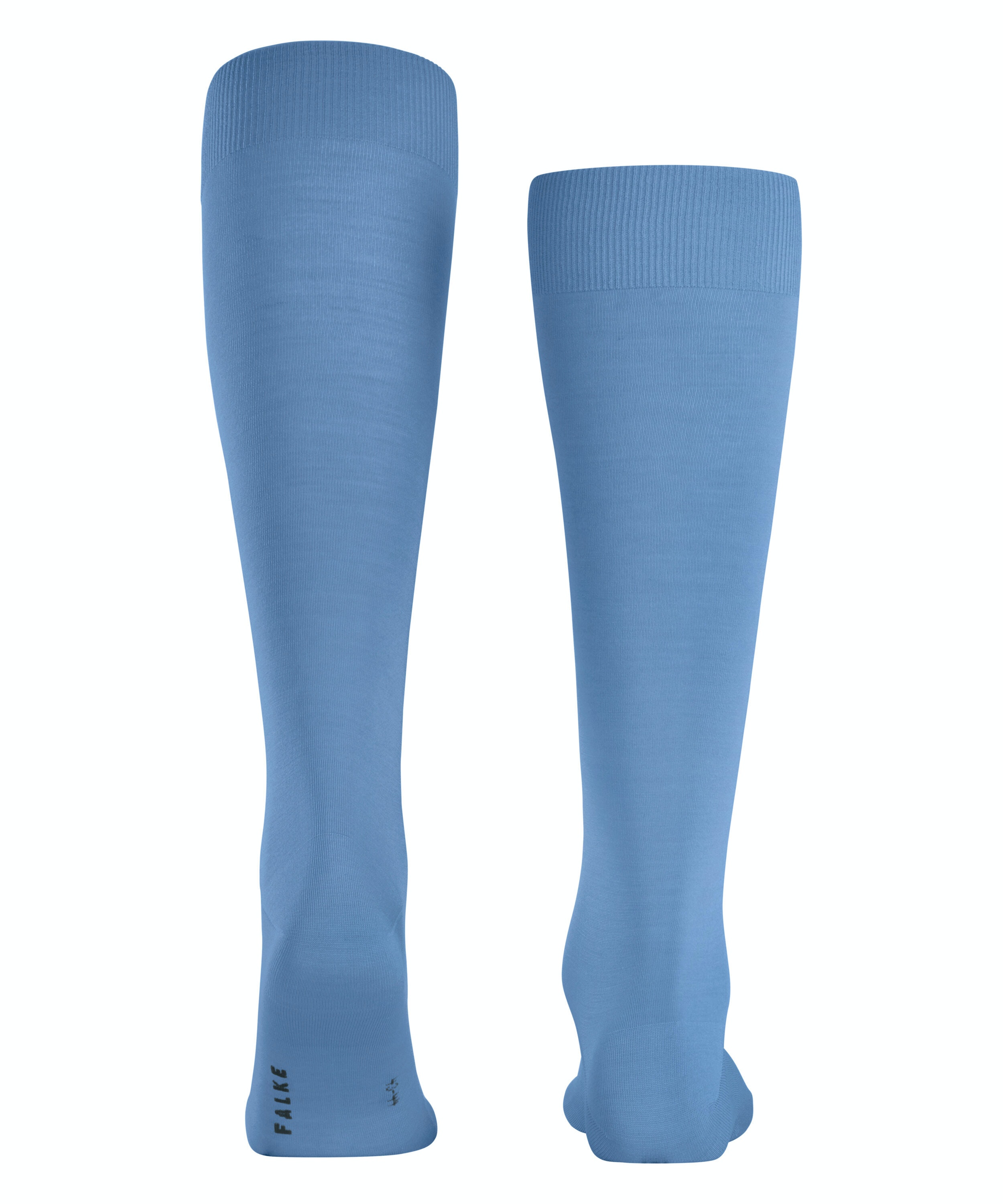 FALKE ClimaWool heren kniekousen, blauw (cornflower blue)