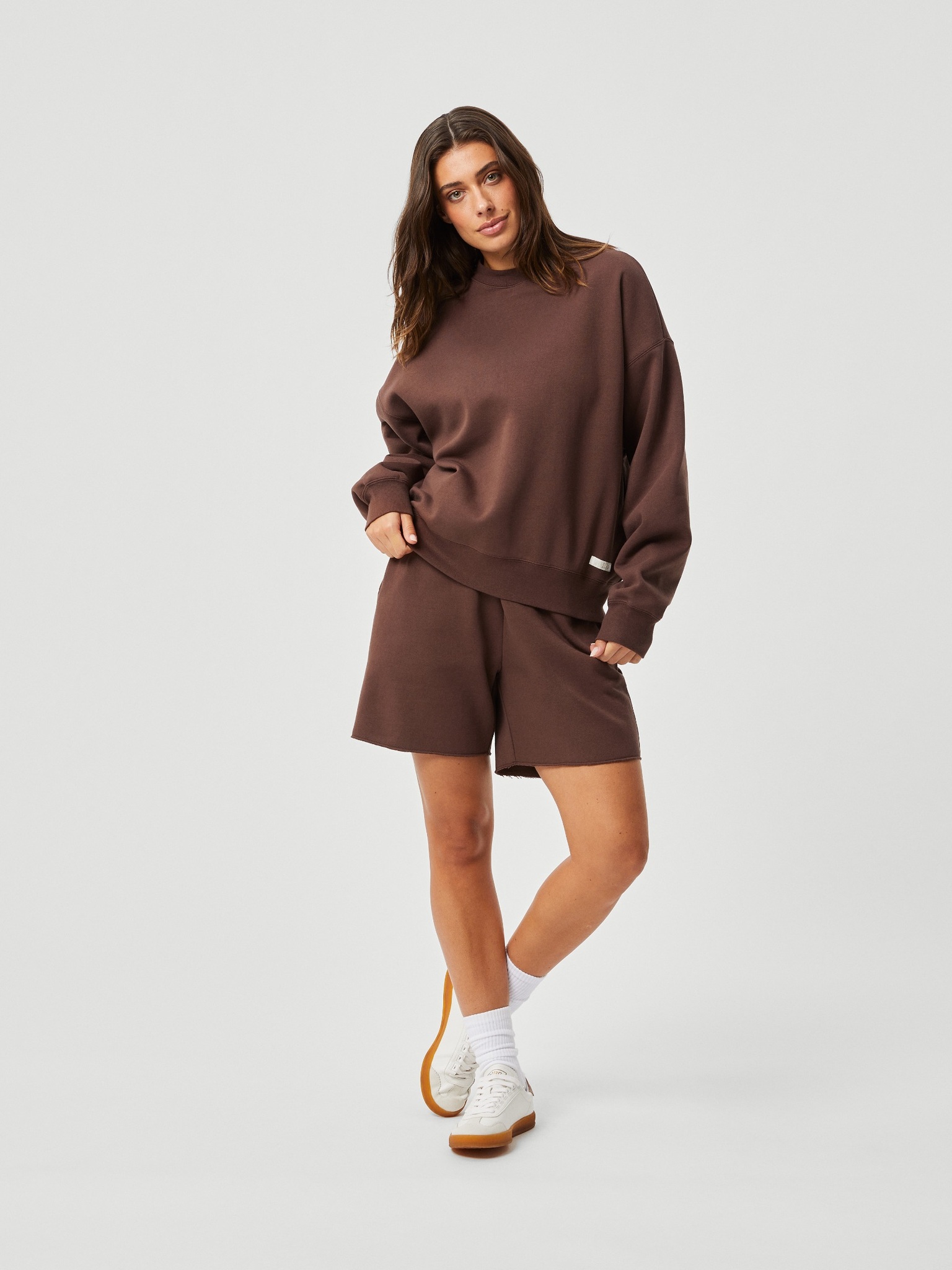 Bjorn Borg dames Studio Oversized Crew, bruin