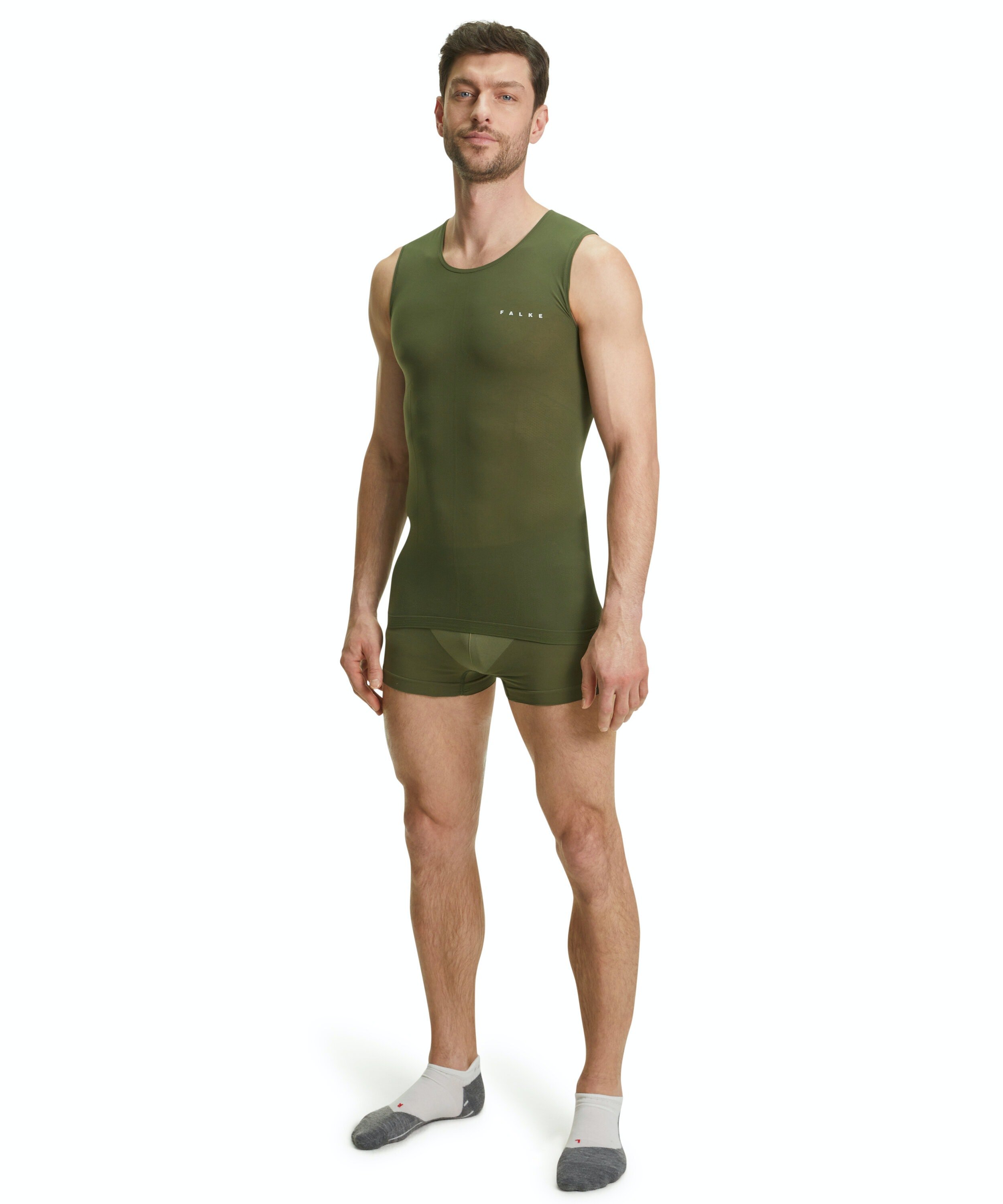 FALKE heren singlet Ultralight Cool, thermoshirt, groen (herb)