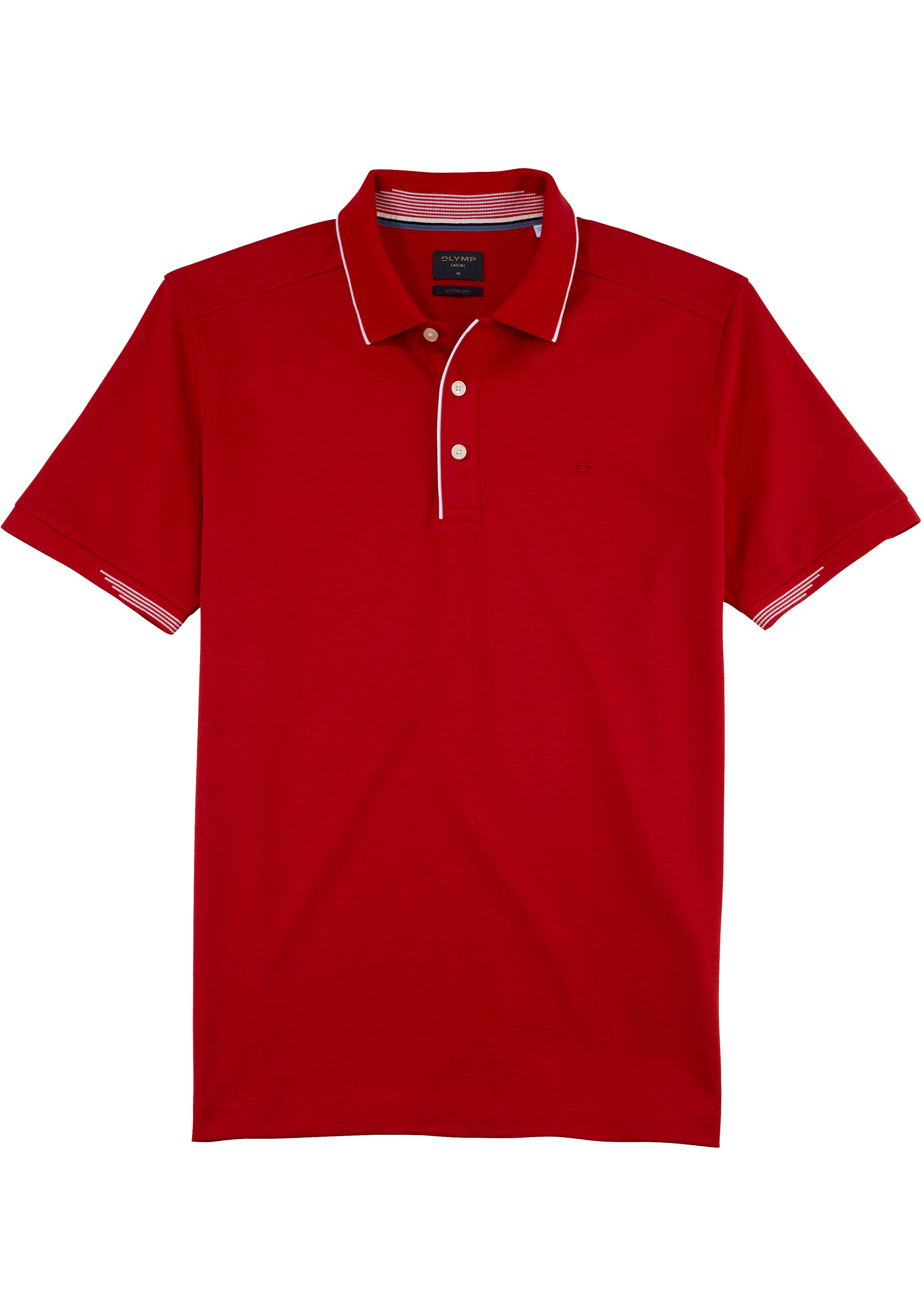 OLYMP Polo Casual, modern fit polo, rood