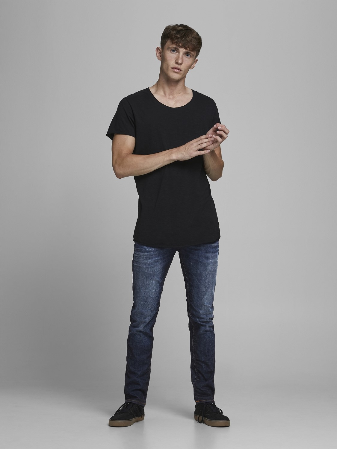 JACK & JONES Tim Original Jos regular fit, heren jeans, denimblauw