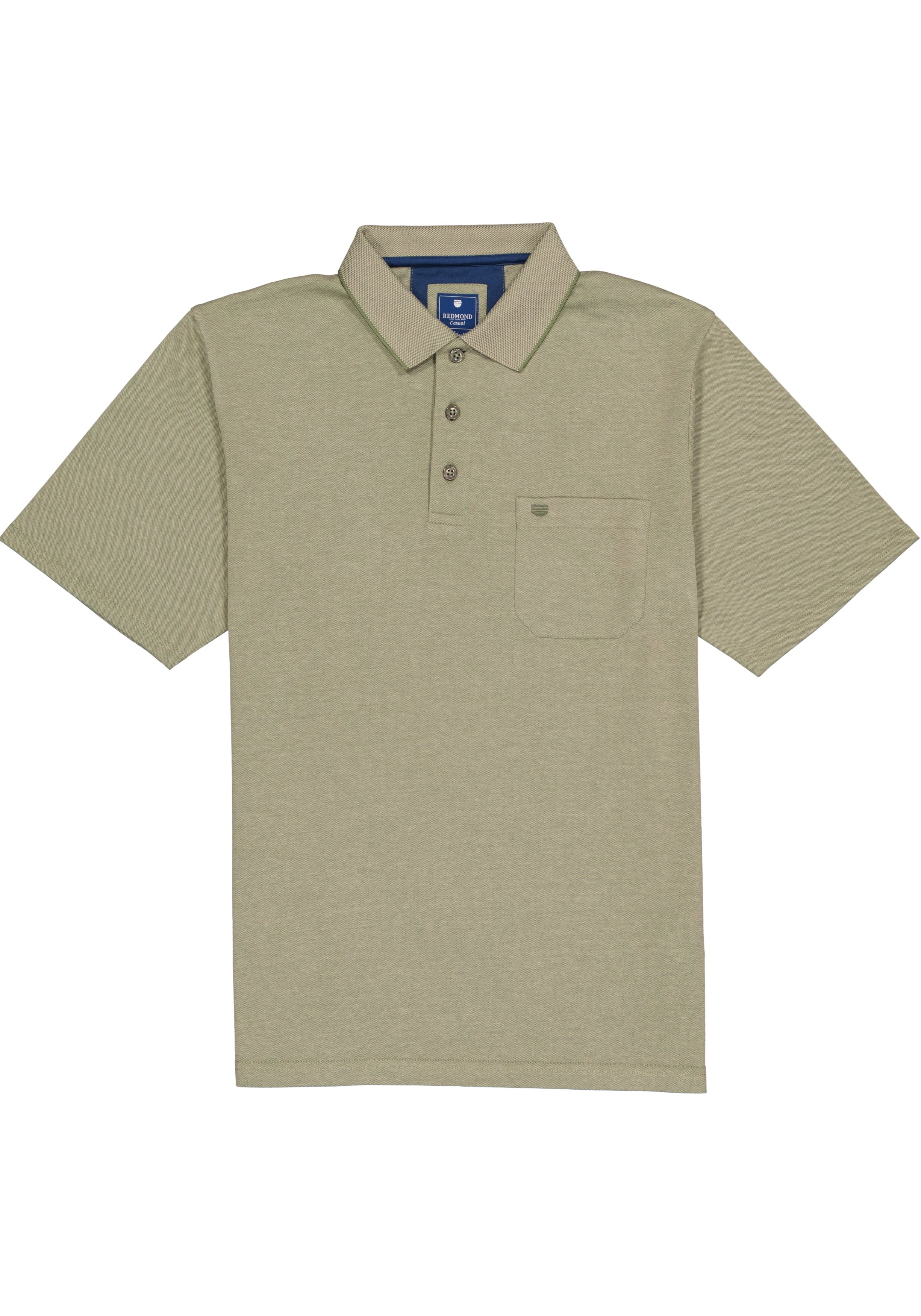 Redmond regular fit poloshirt, olijfgroen melange