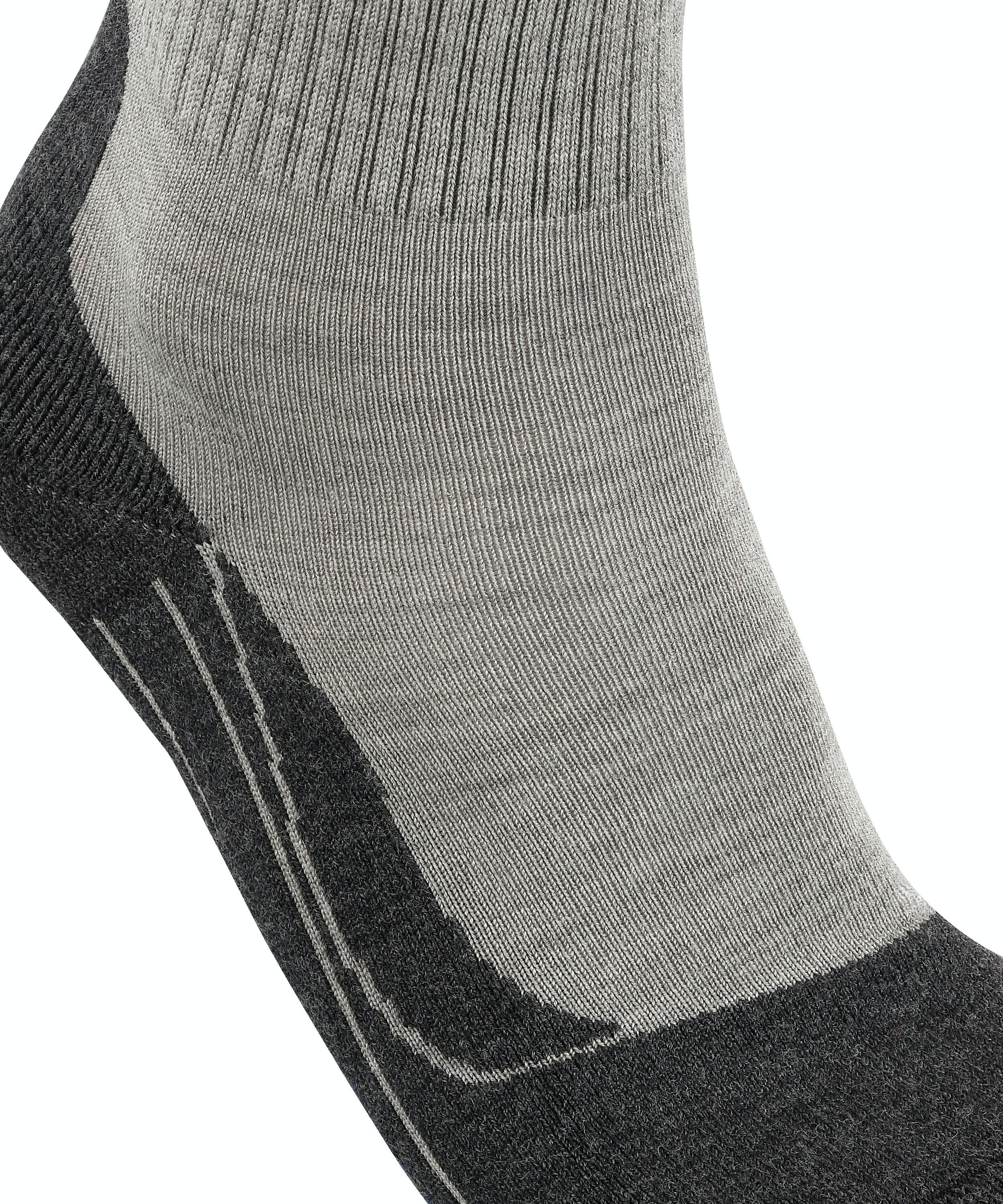 FALKE TK2 Explore Wool Silk dames trekking sokken, grijs (light grey)