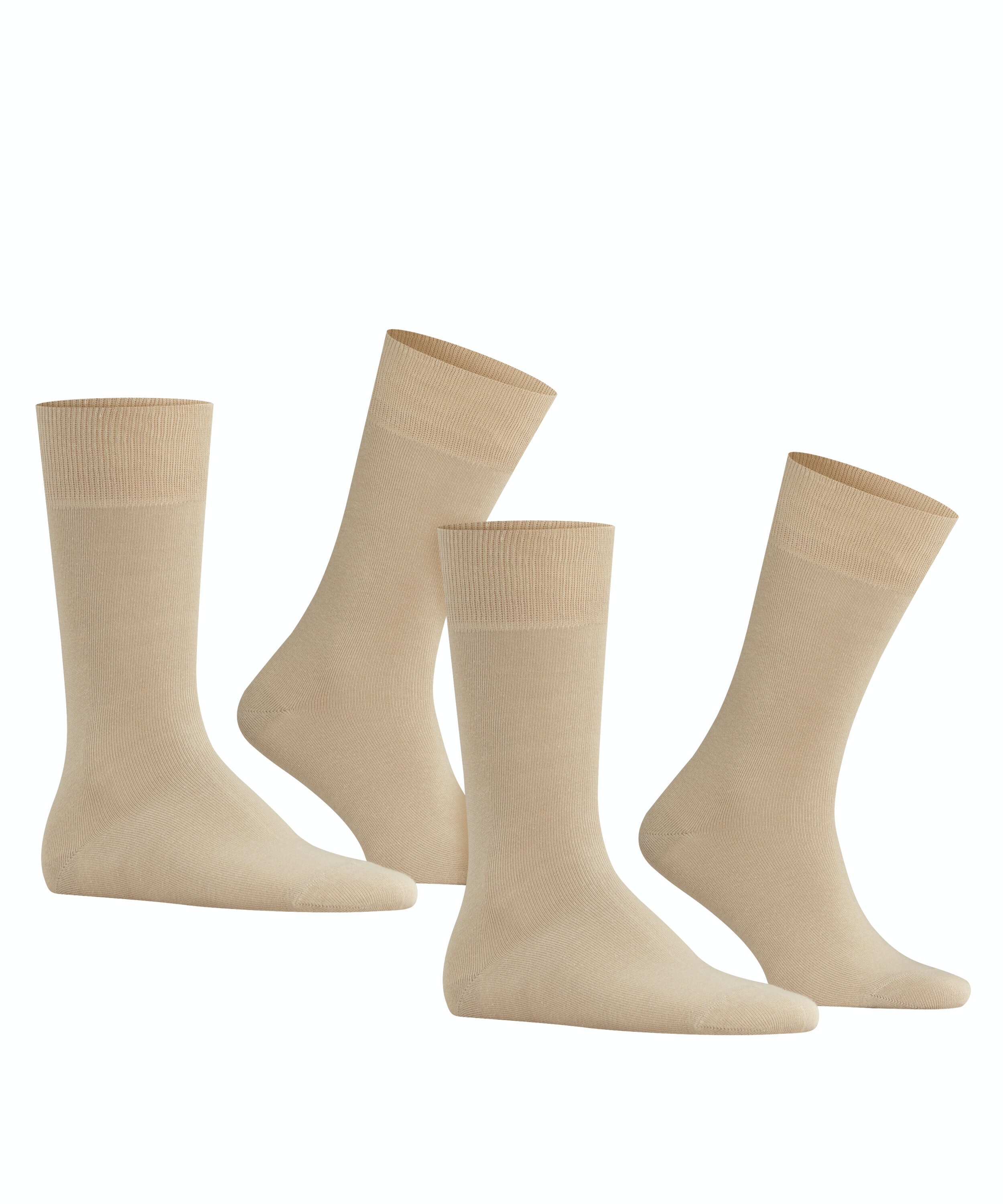 FALKE Swing 2-Pack herensokken (2-pack), beige (sand)