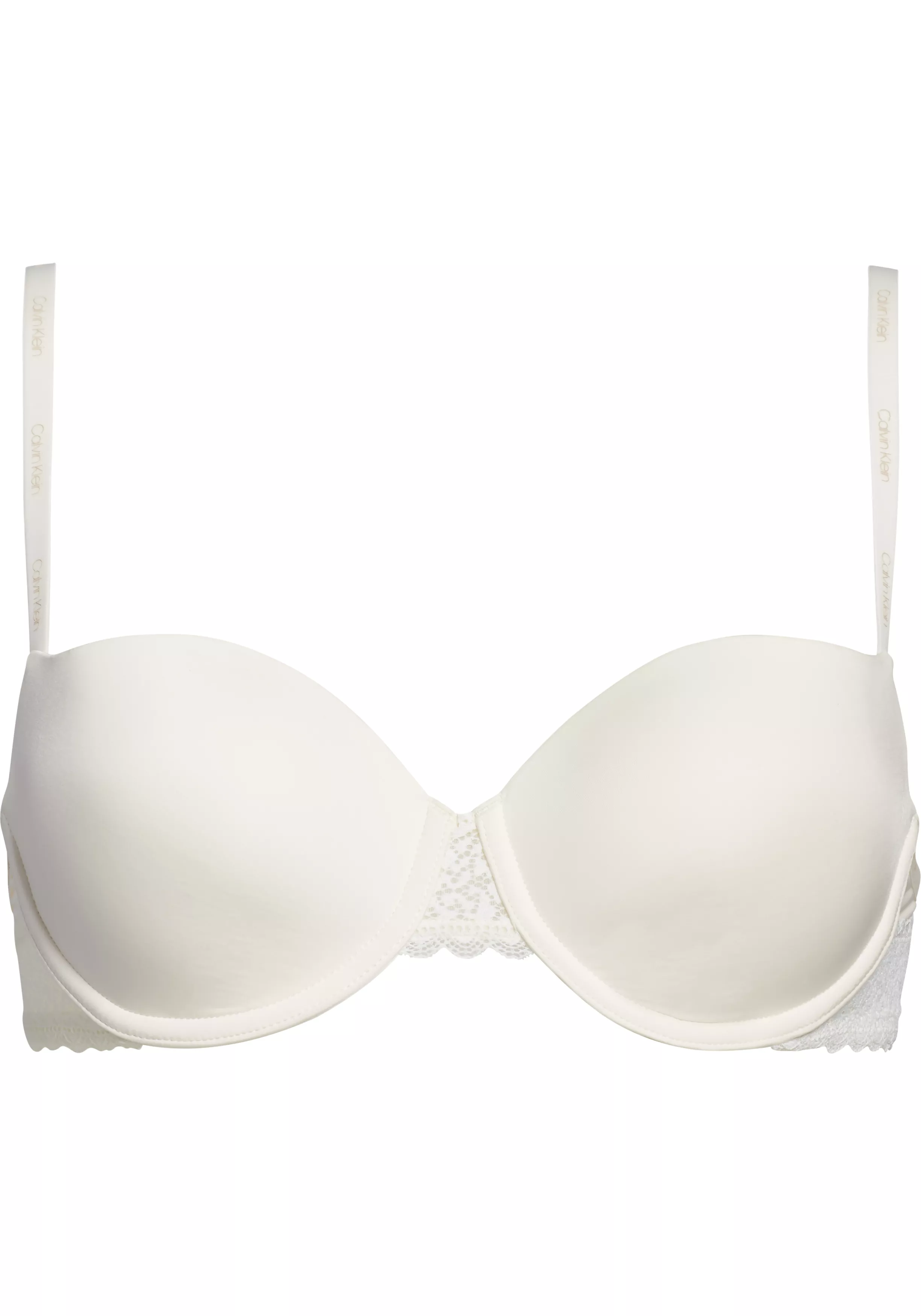 Calvin Klein dames Flirty lightly lined balconette bra, beugel BH, wit