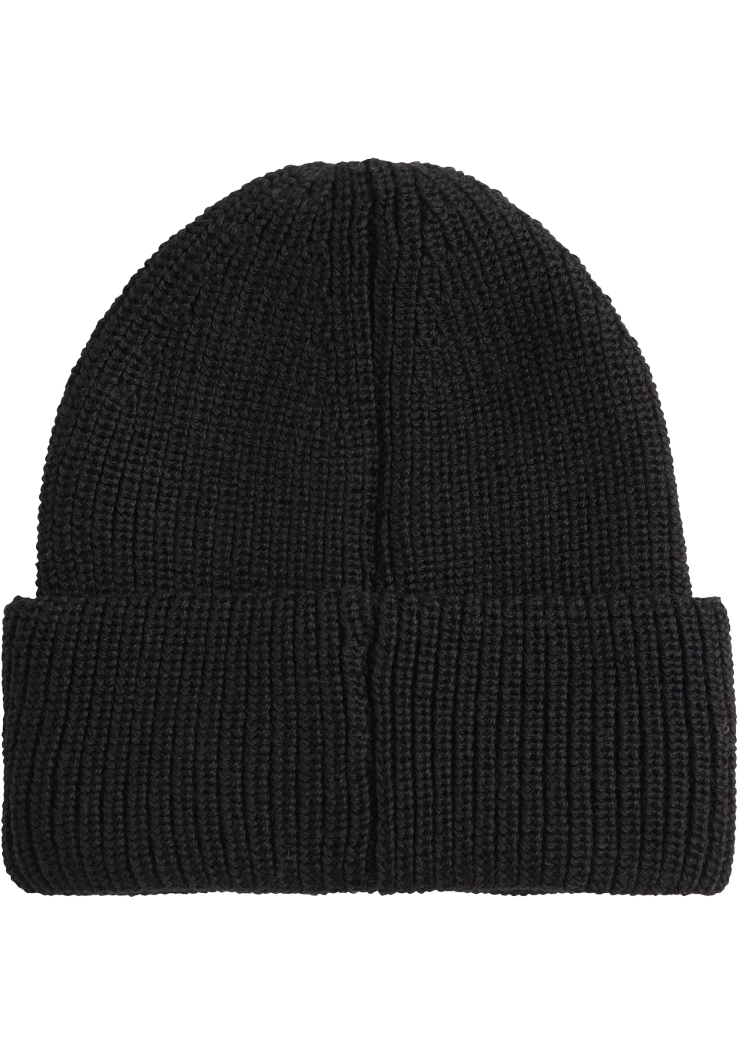 Calvin Klein muts, monologo patch beanie, zwart