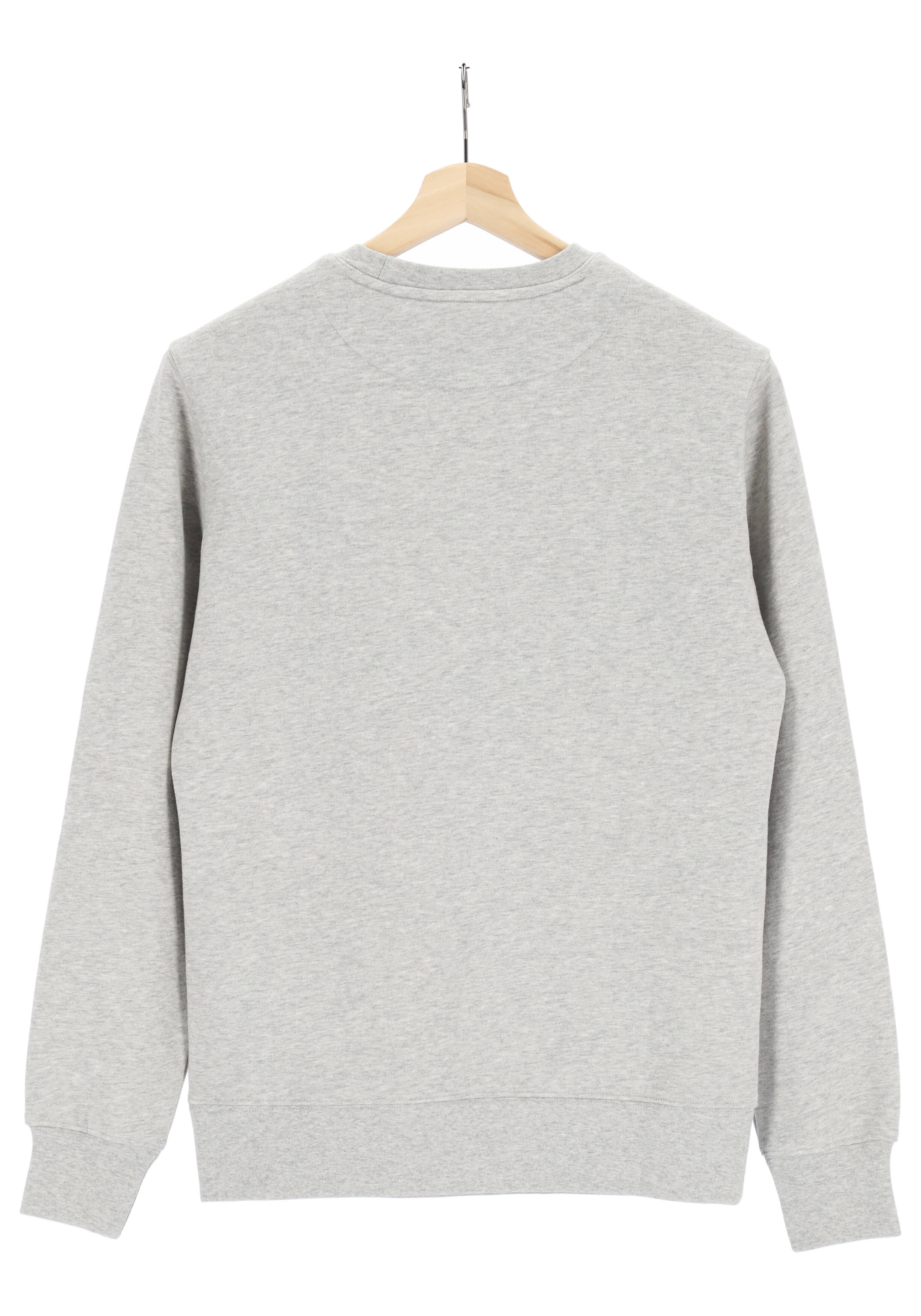 Bjorn Borg crew neck sweater, heren sweatshirt dik, lichtgrijs melange