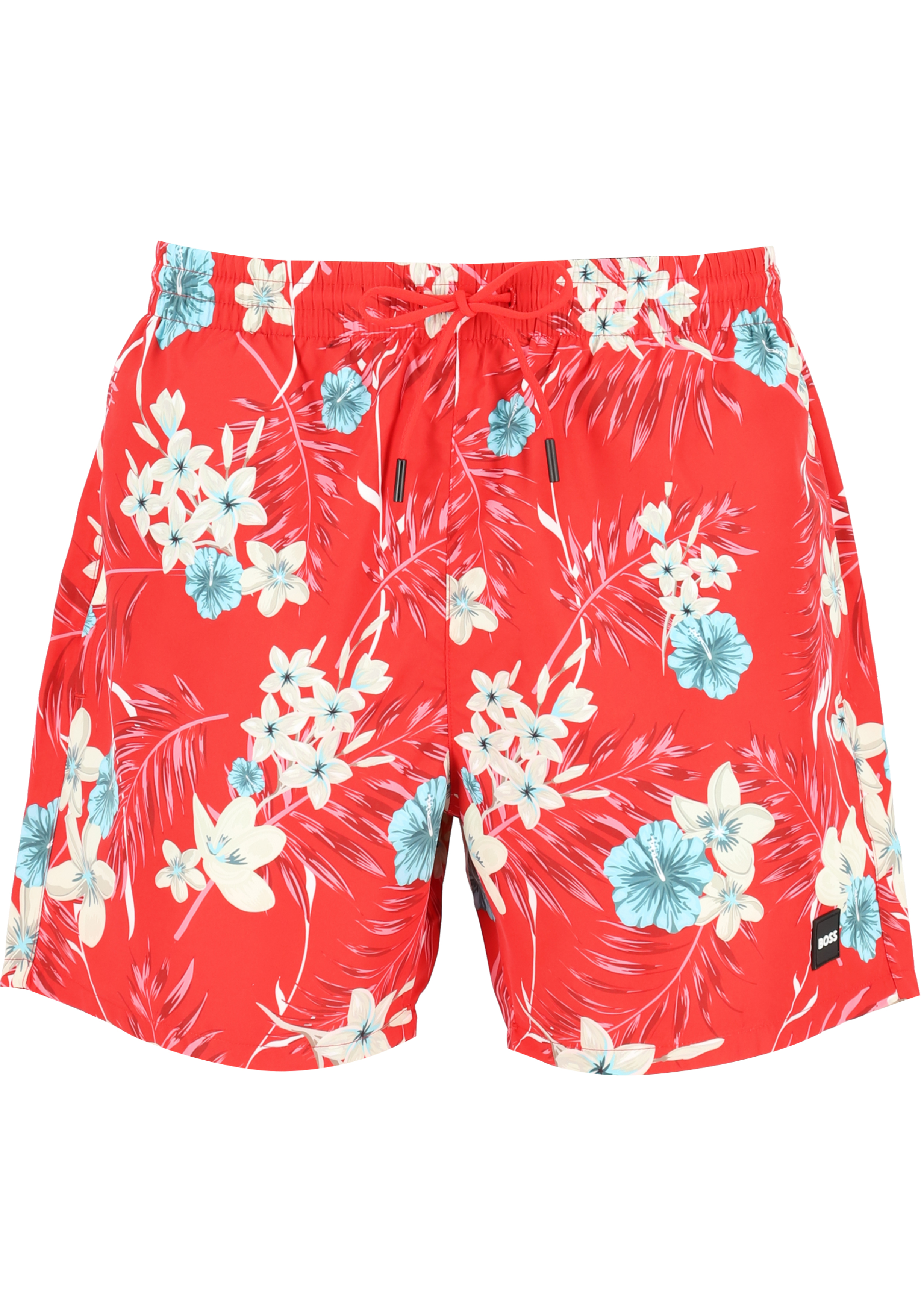 HUGO BOSS Piranha swim shorts, heren zwembroek, rood dessin