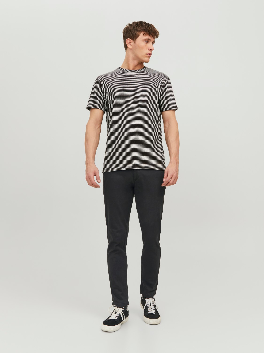 JACK & JONES Marco Dave Pk loose fit, heren chino, zwart olijfgroen