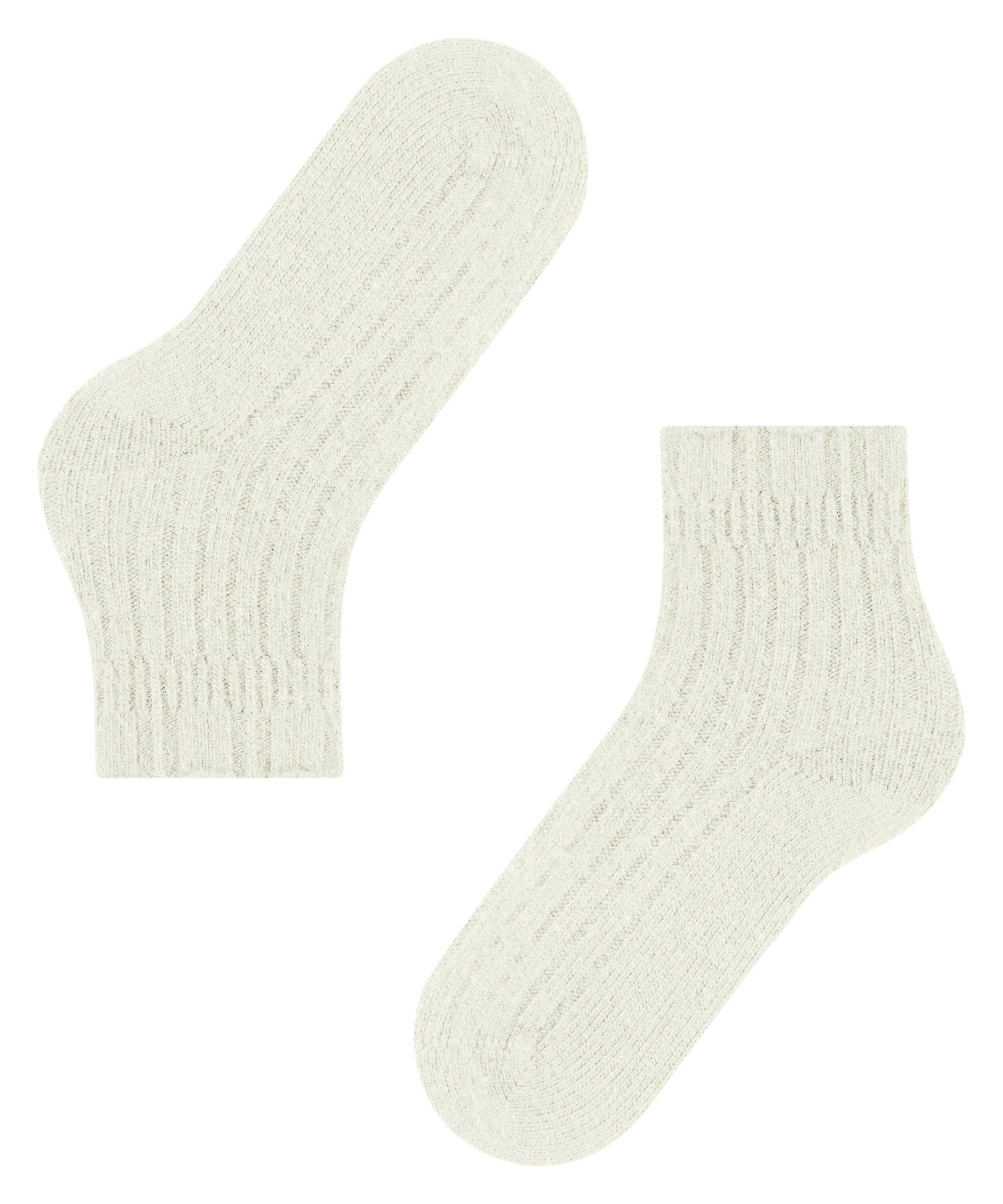 FALKE Bedsock Rib damessokken, beige (off-white)