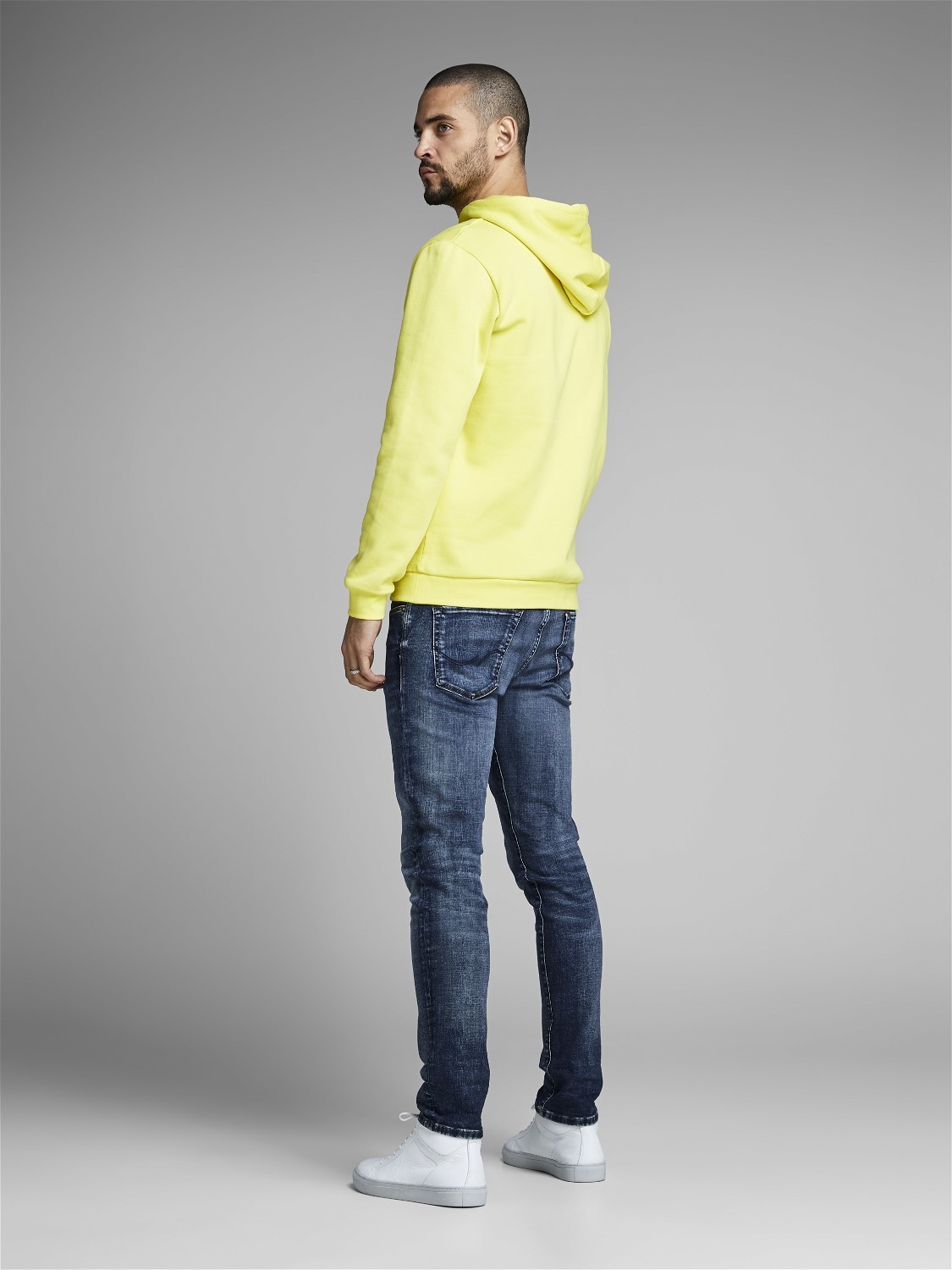 JACK & JONES Glenn Icon slim fit, heren jeans, denimblauw