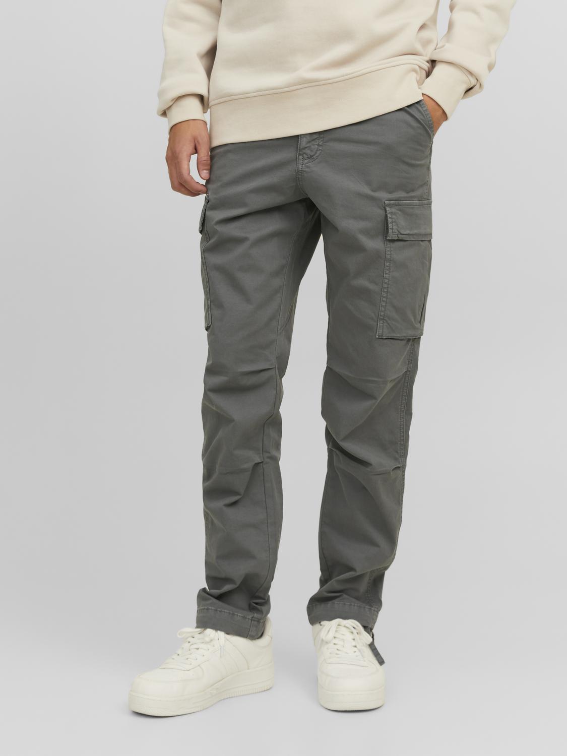 JACK & JONES Ace Tucker Cargo loose fit, heren cargo broek, saliegroen