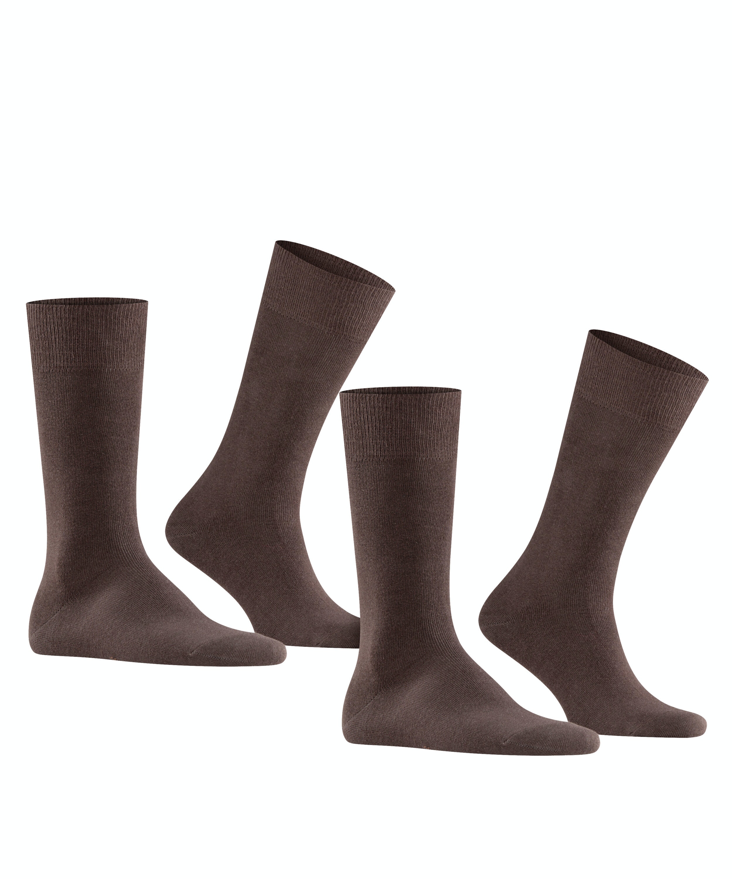 FALKE Swing 2-Pack herensokken (2-pack), bruin (brown)