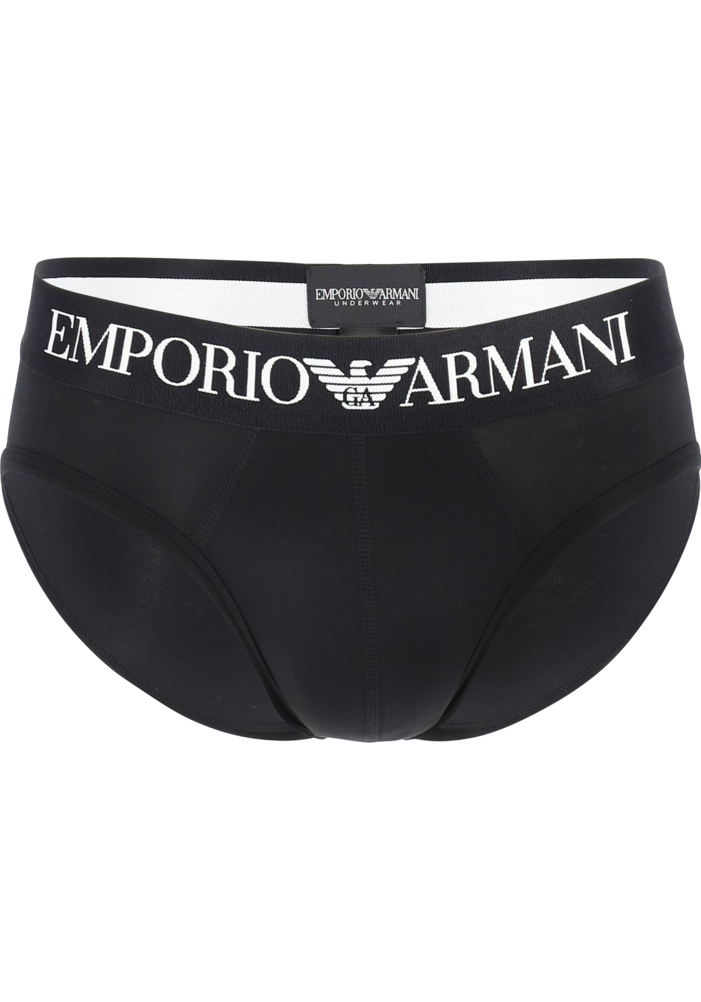 Emporio Armani Brief Iconic (1-pack), heren slip zonder gulp, zwart